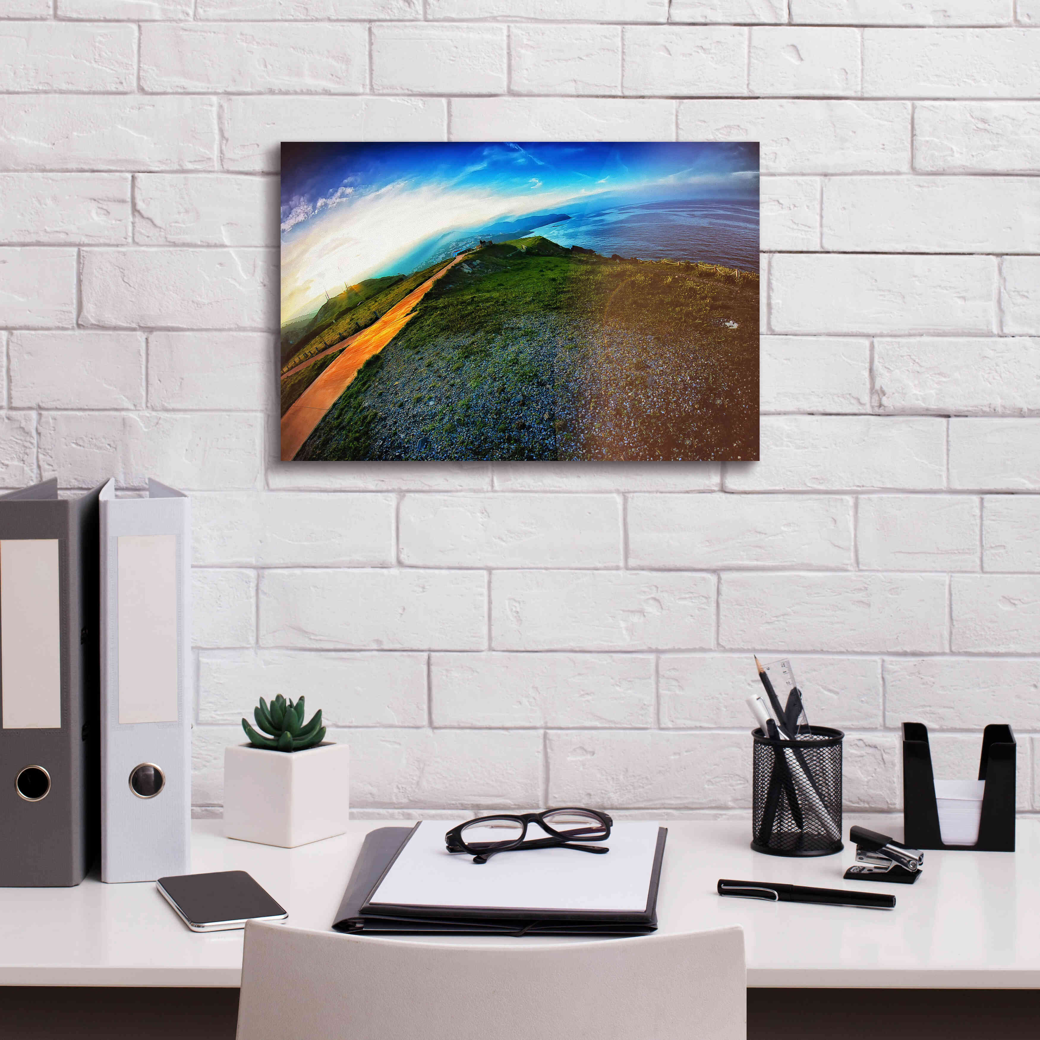 'Cap Bear' by Sebastien Lory, Giclee Canvas Wall Art,18 x 12