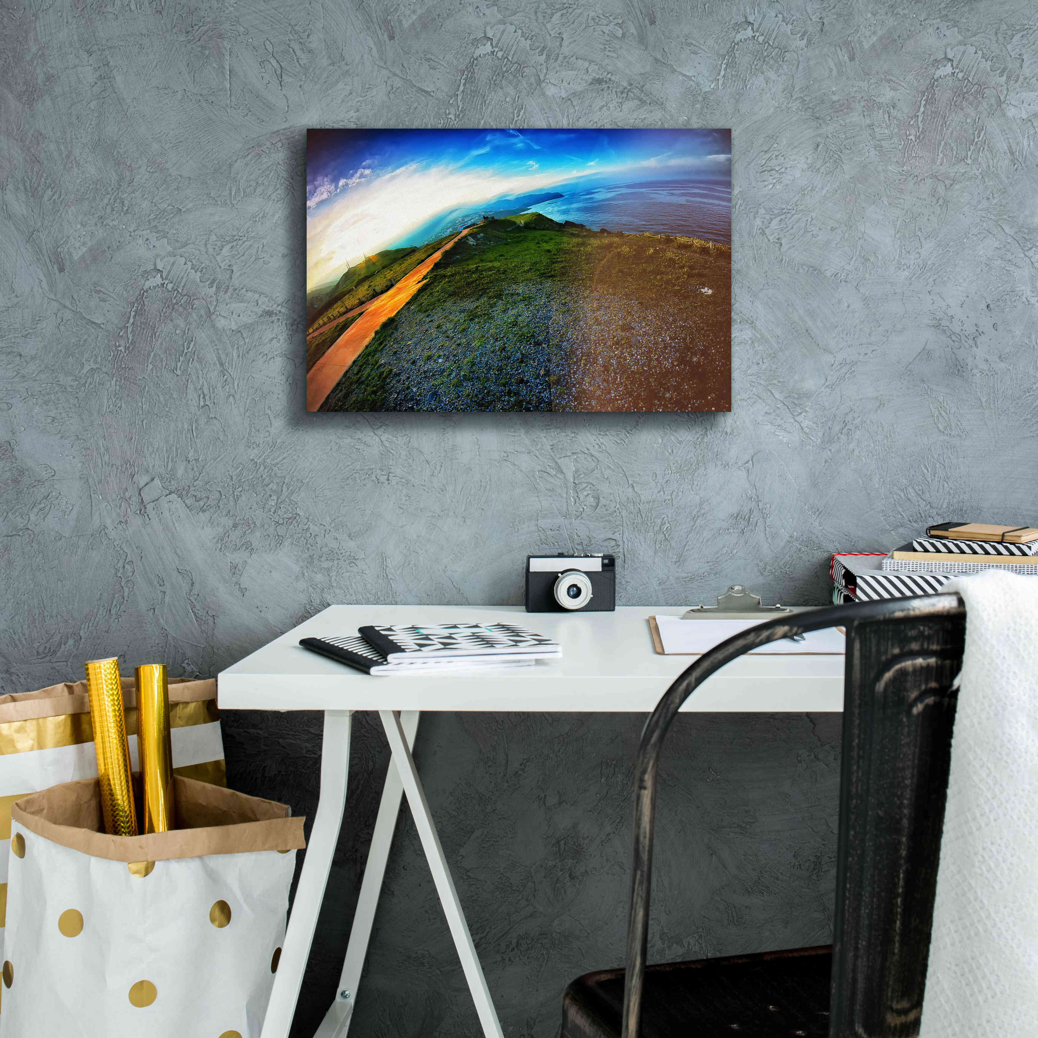 'Cap Bear' by Sebastien Lory, Giclee Canvas Wall Art,18 x 12