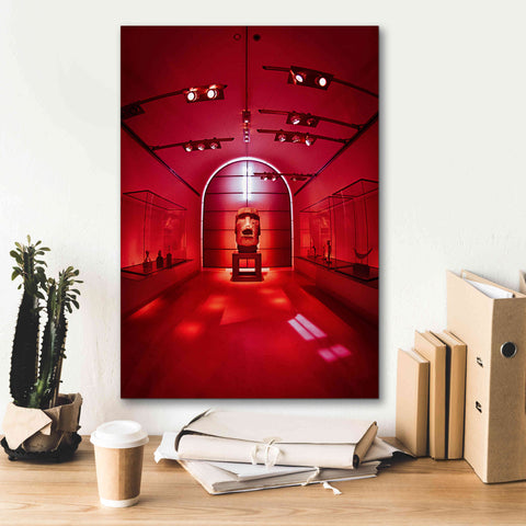 Image of 'Red Sculpture' by Sebastien Lory, Giclee Canvas Wall Art,18 x 26
