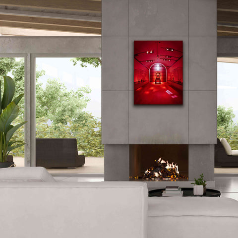 Image of 'Red Sculpture' by Sebastien Lory, Giclee Canvas Wall Art,26 x 34