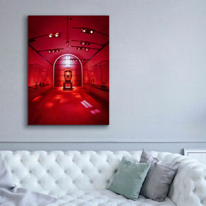 'Red Sculpture' by Sebastien Lory, Giclee Canvas Wall Art,40 x 54