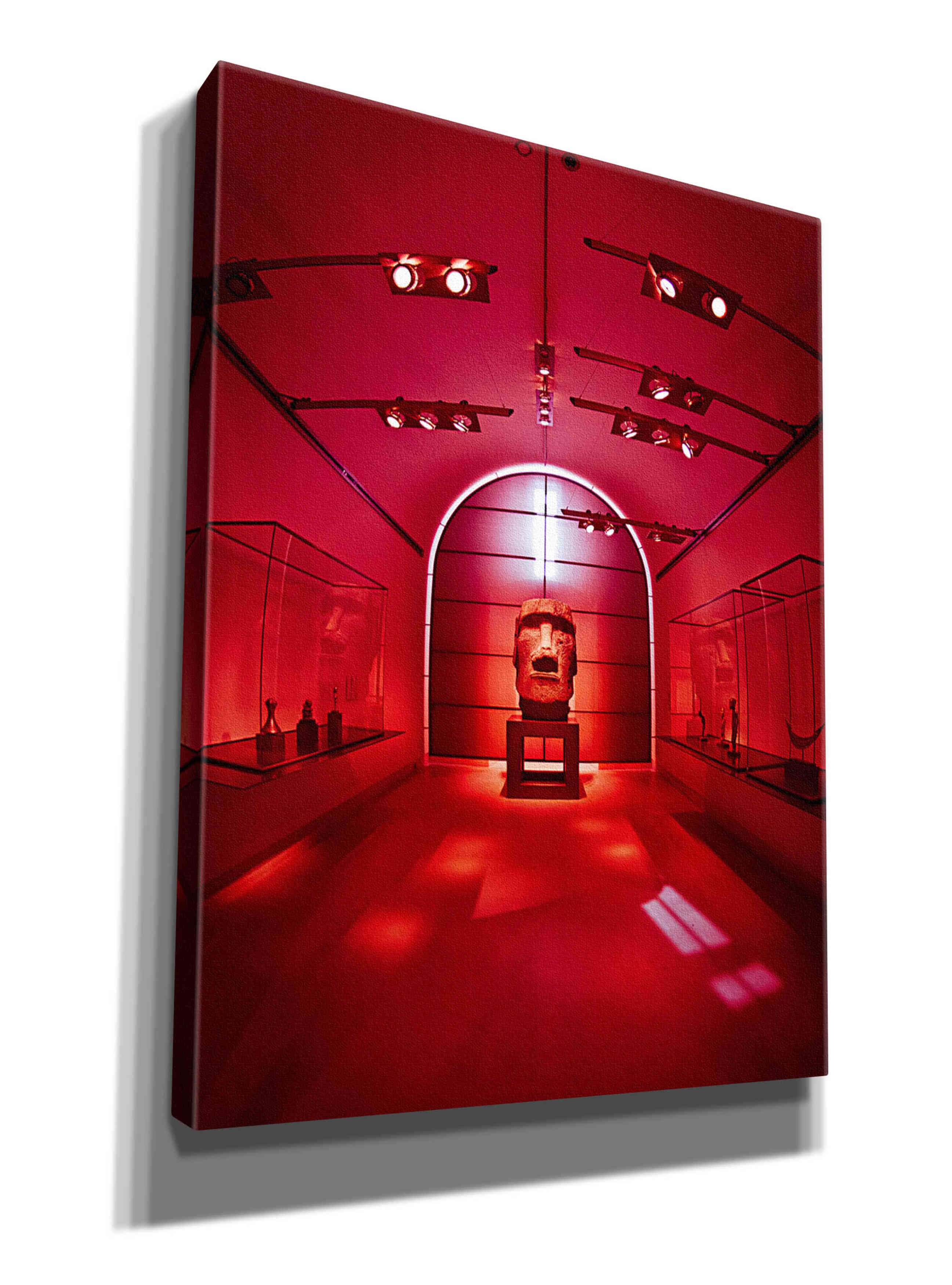 'Red Sculpture' by Sebastien Lory, Giclee Canvas Wall Art