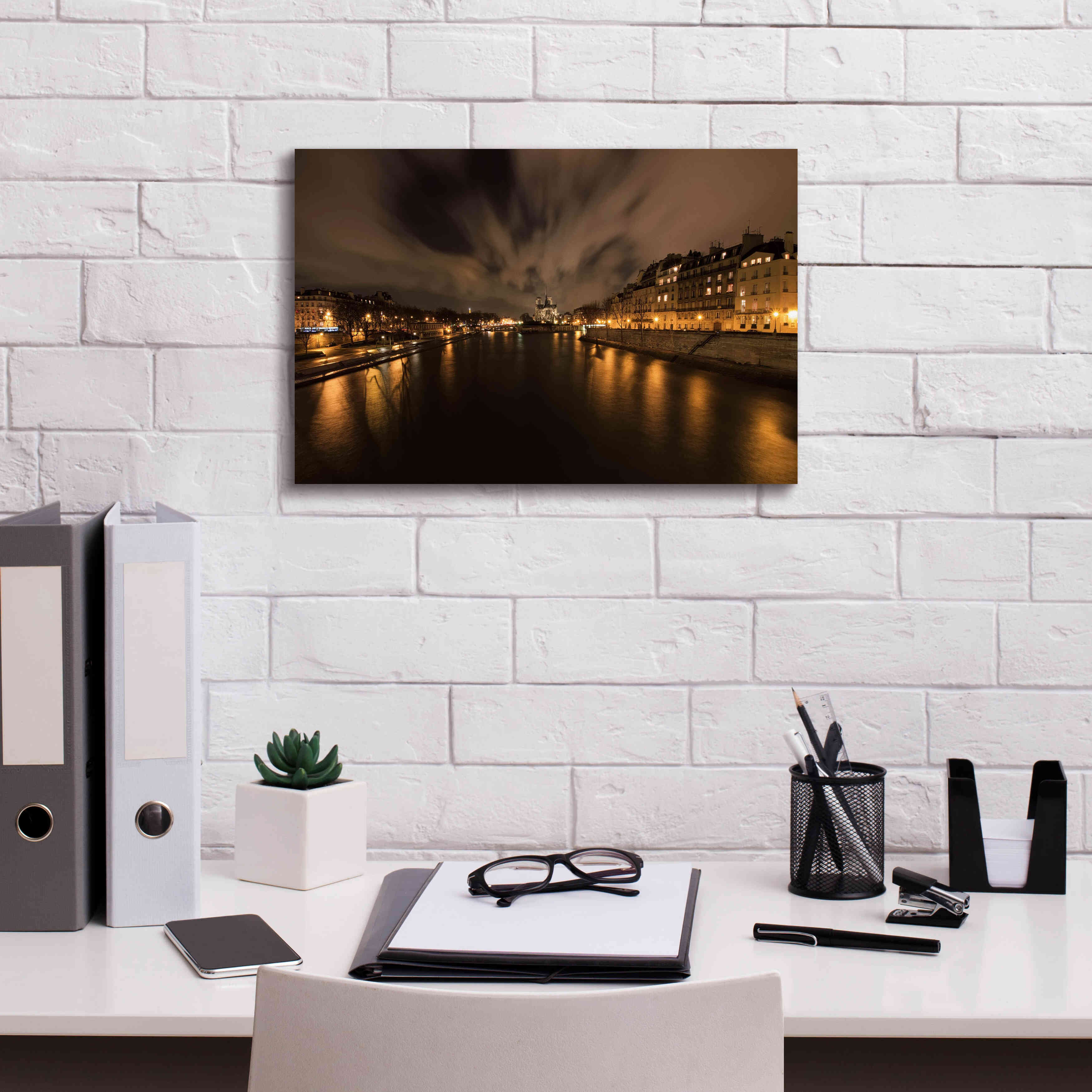 'Notre-Dame' by Sebastien Lory, Giclee Canvas Wall Art,18 x 12