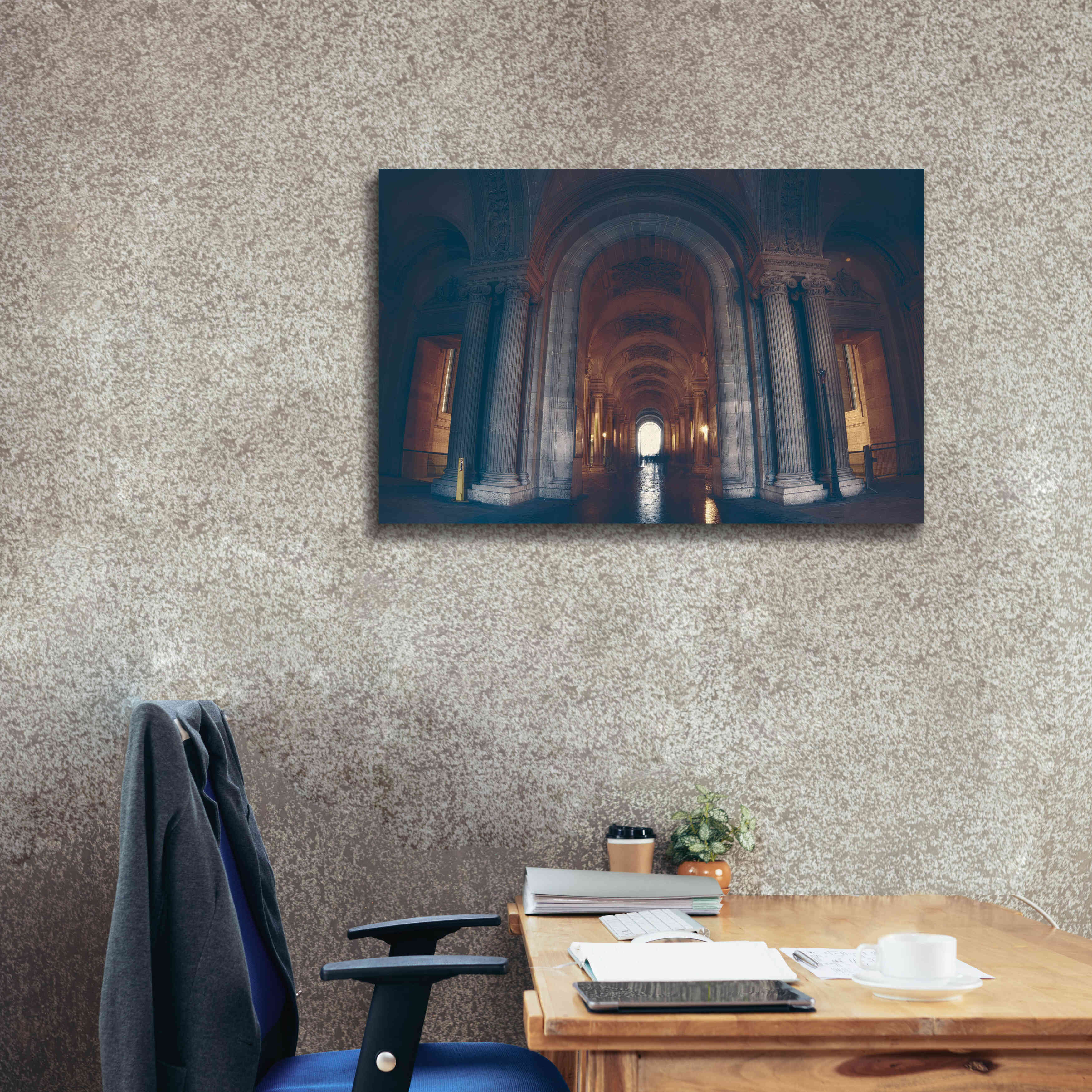 'Hall of Ghosts' by Sebastien Lory, Giclee Canvas Wall Art,40 x 26