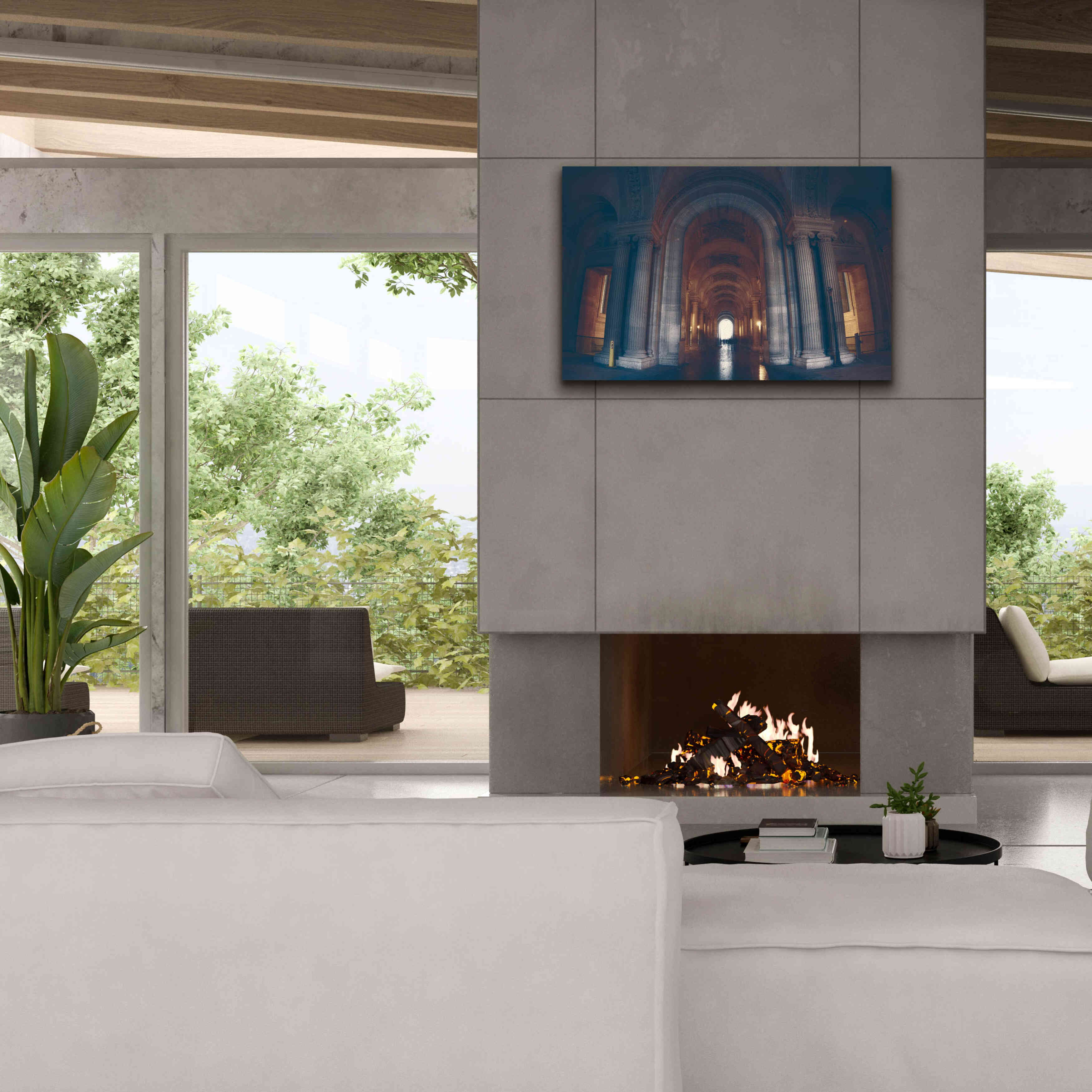 'Hall of Ghosts' by Sebastien Lory, Giclee Canvas Wall Art,40 x 26