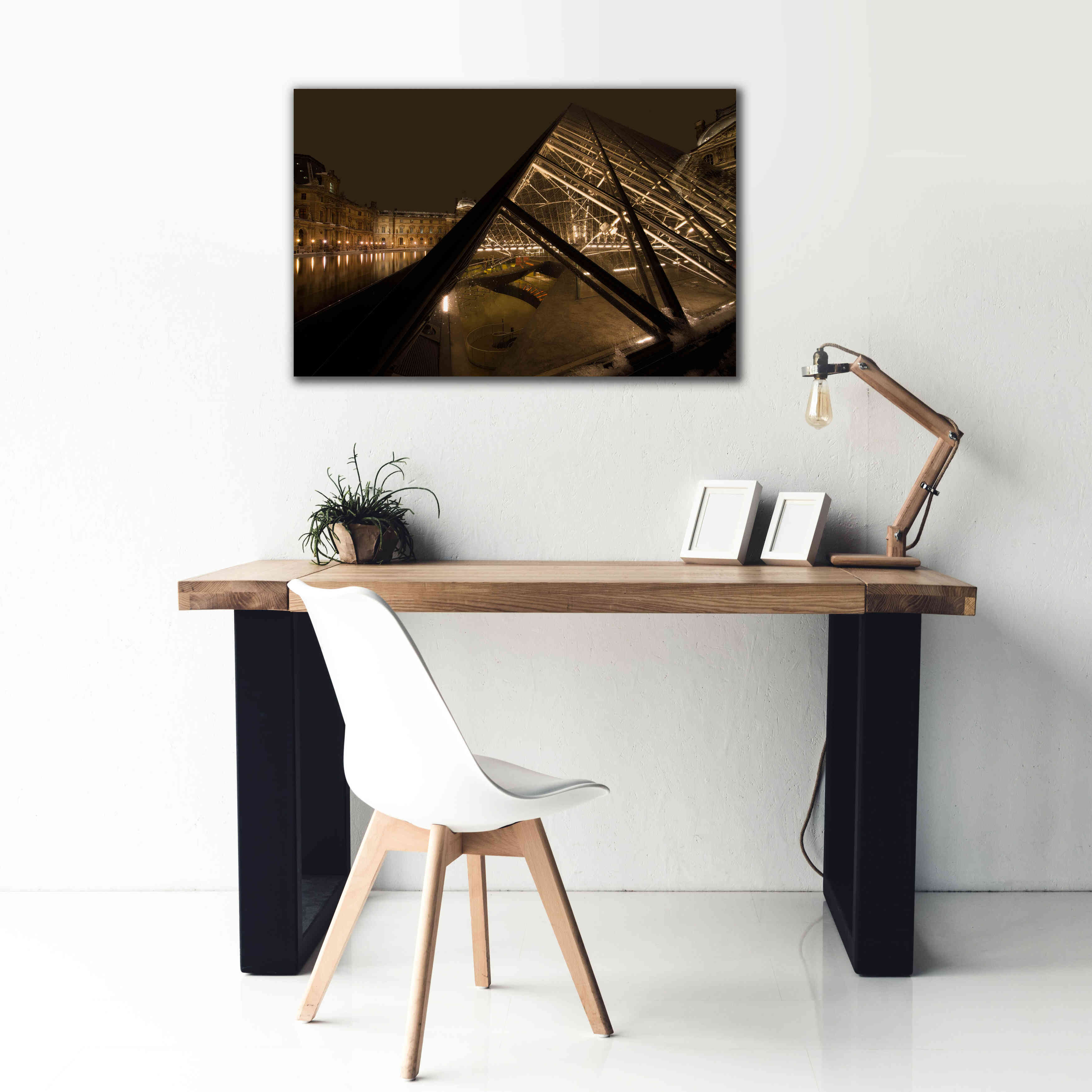 'Louvre 2' by Sebastien Lory, Giclee Canvas Wall Art,40 x 26