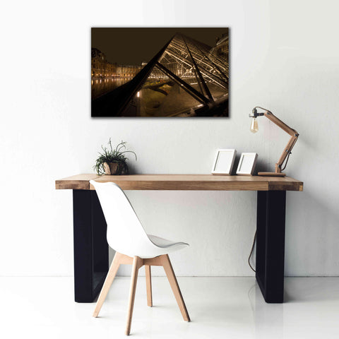 Image of 'Louvre 2' by Sebastien Lory, Giclee Canvas Wall Art,40 x 26