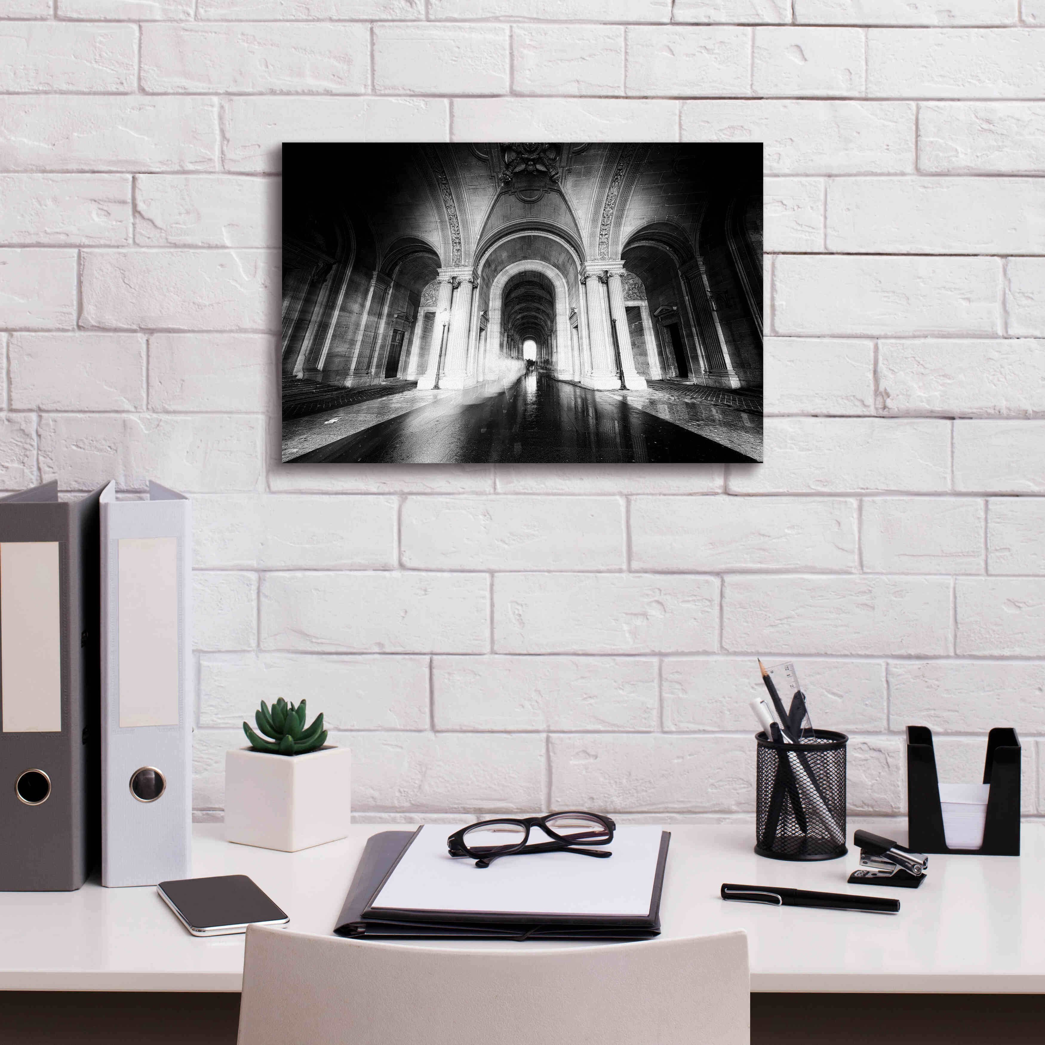 'Parisian Ghost' by Sebastien Lory, Giclee Canvas Wall Art,18 x 12