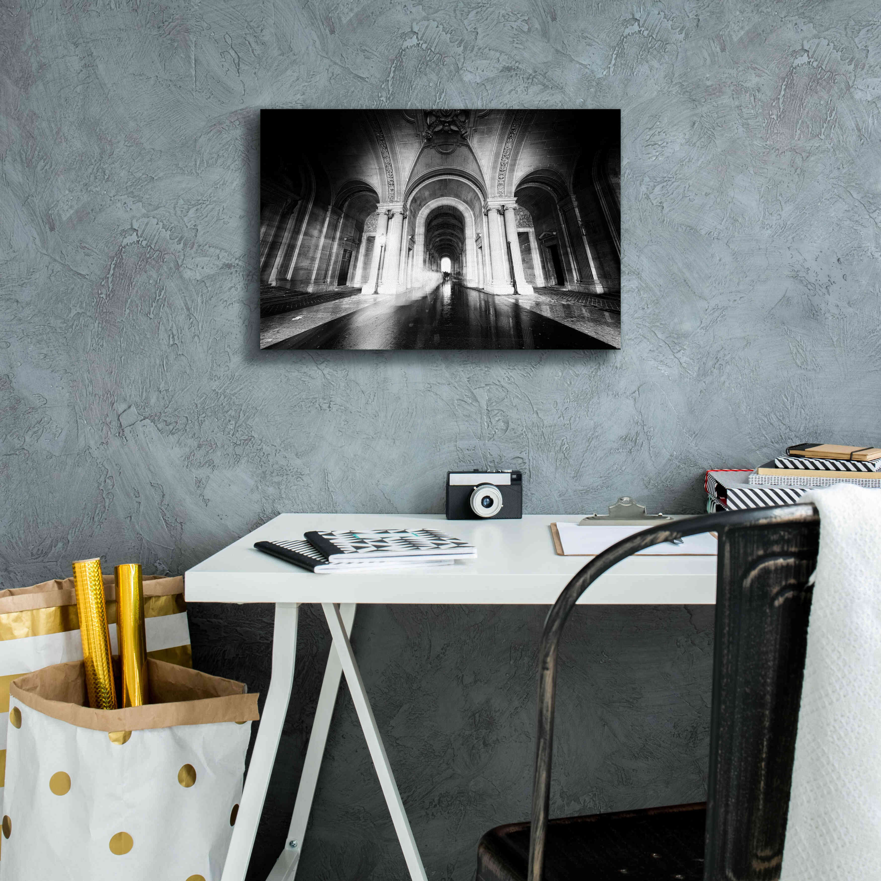 'Parisian Ghost' by Sebastien Lory, Giclee Canvas Wall Art,18 x 12