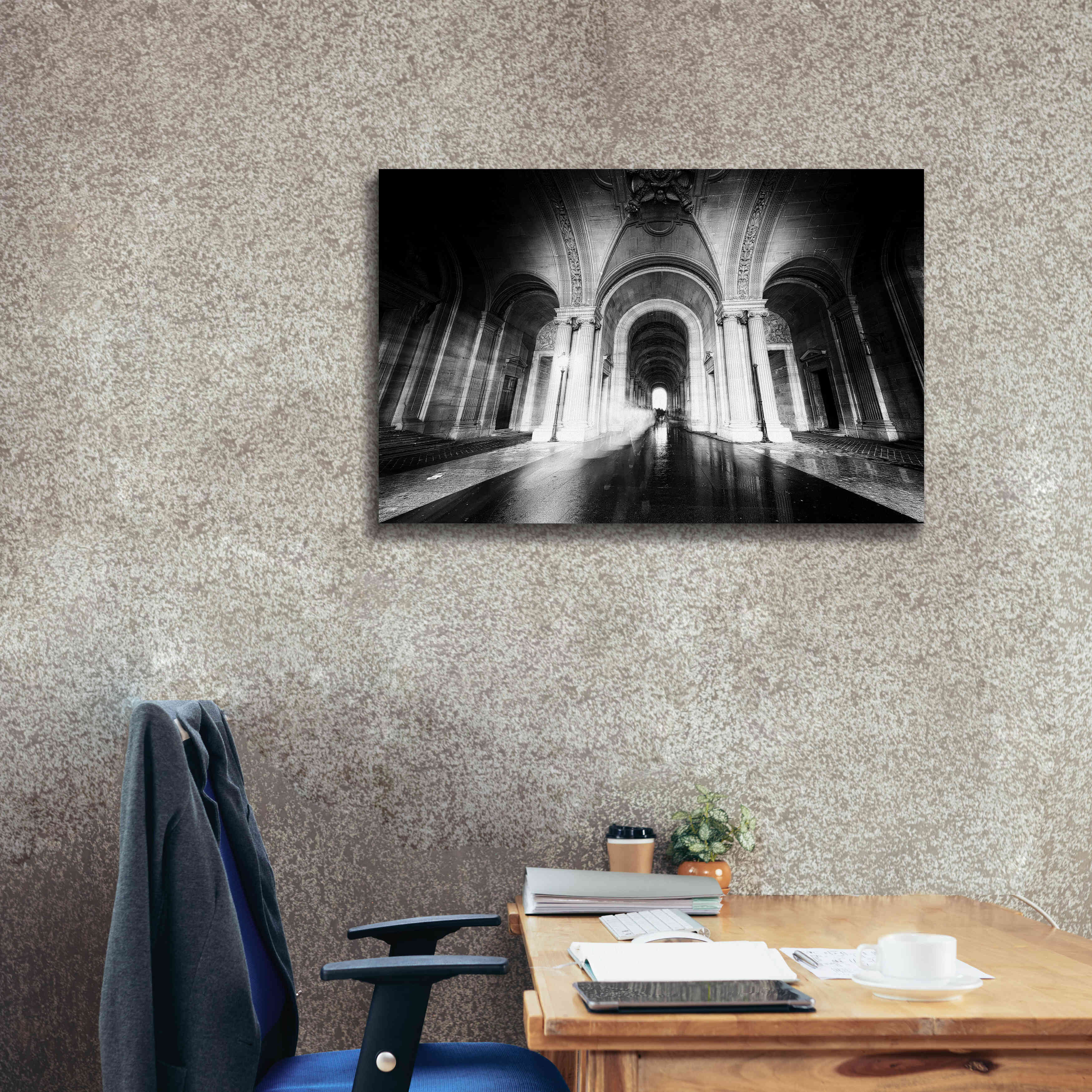 'Parisian Ghost' by Sebastien Lory, Giclee Canvas Wall Art,40 x 26