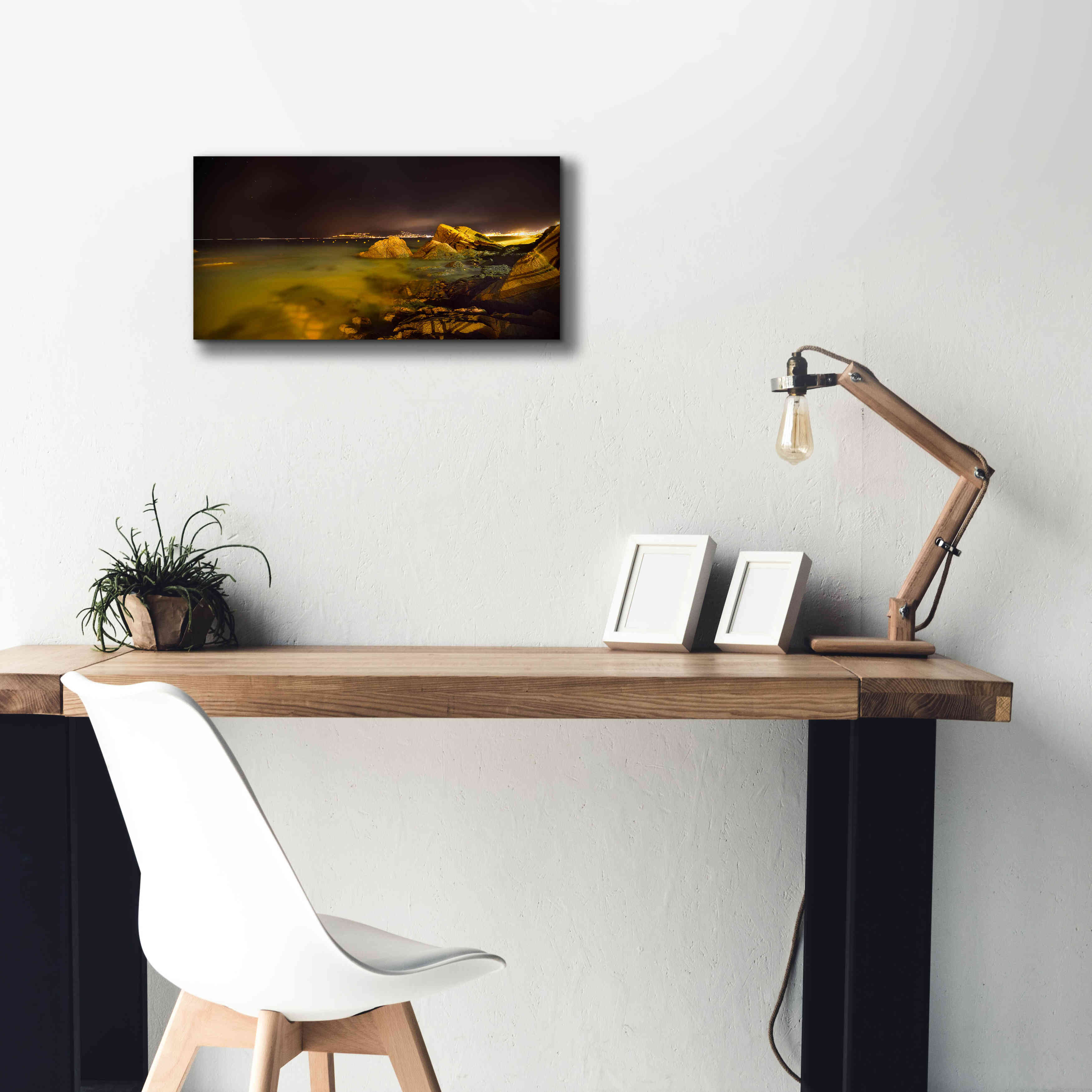 'Cannes La bocca' by Sebastien Lory, Giclee Canvas Wall Art,24 x 12