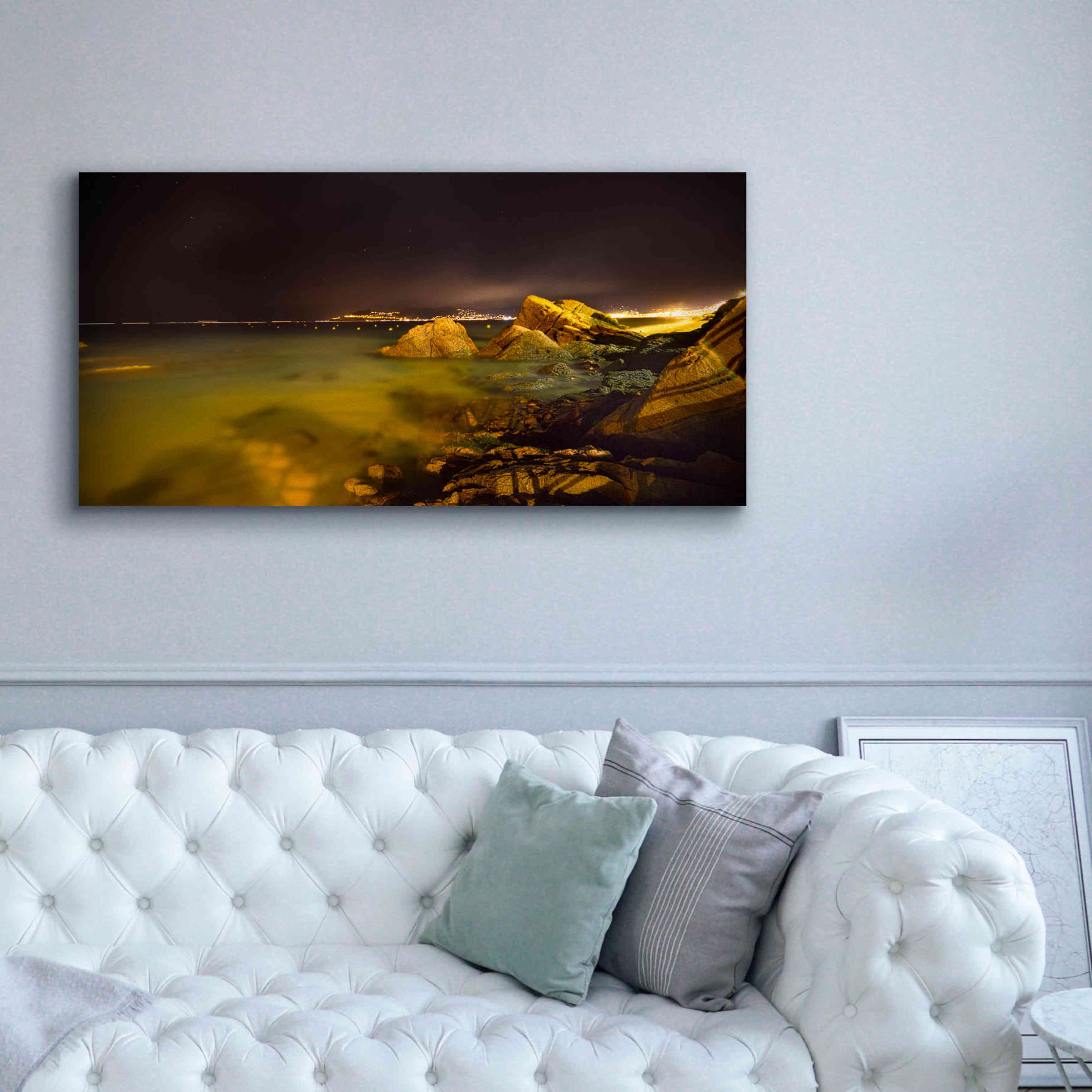 'Cannes La bocca' by Sebastien Lory, Giclee Canvas Wall Art,60 x 30