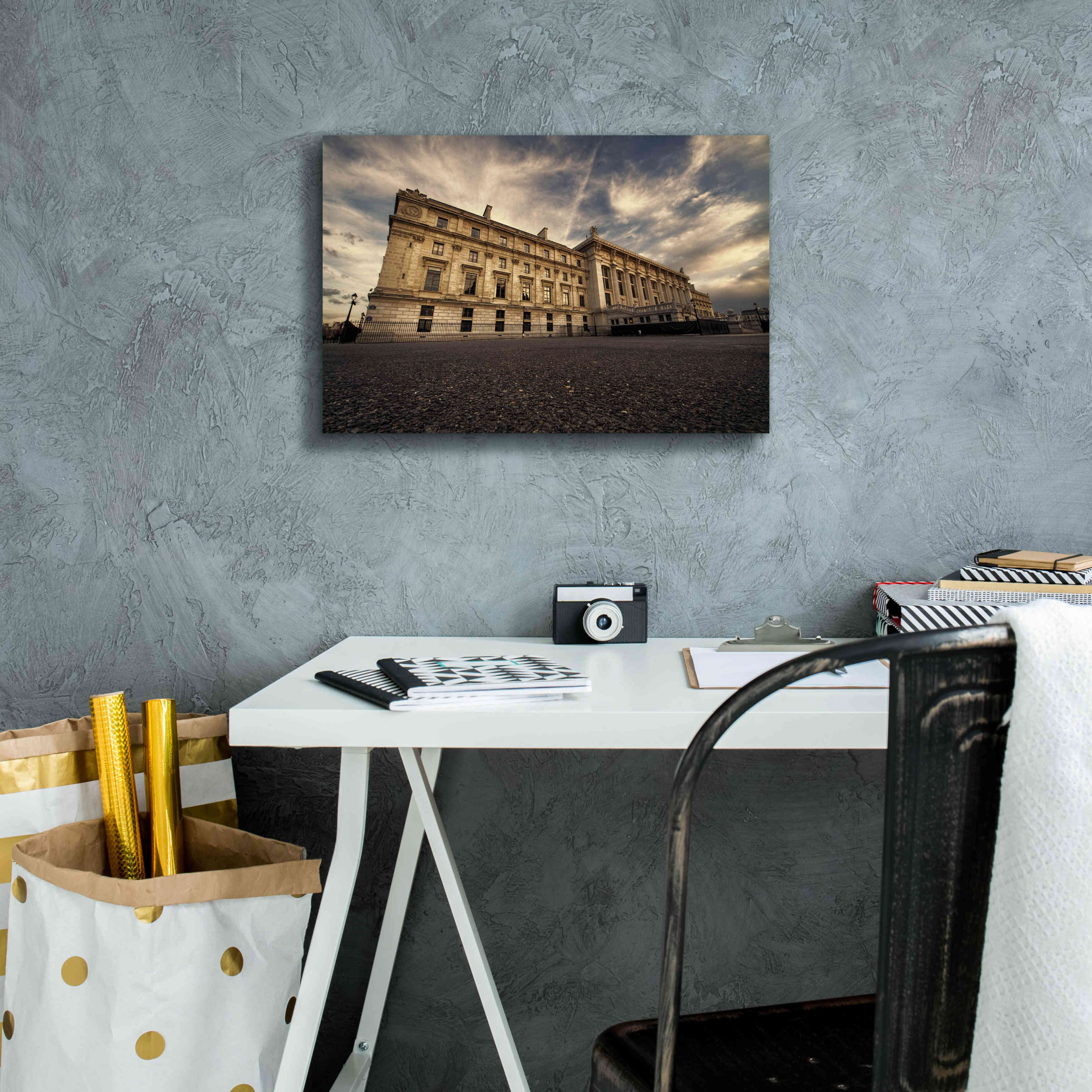 'Tribunal G de Instance' by Sebastien Lory, Giclee Canvas Wall Art,18 x 12