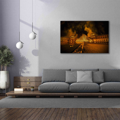 Image of 'Lourve Pyramid' by Sebastien Lory, Giclee Canvas Wall Art,60 x 40