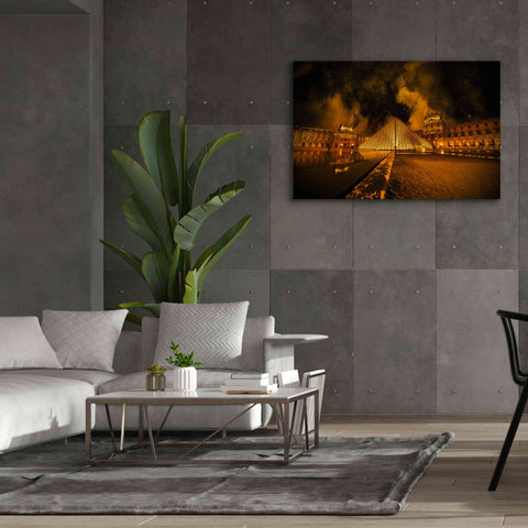 Image of 'Lourve Pyramid' by Sebastien Lory, Giclee Canvas Wall Art,60 x 40