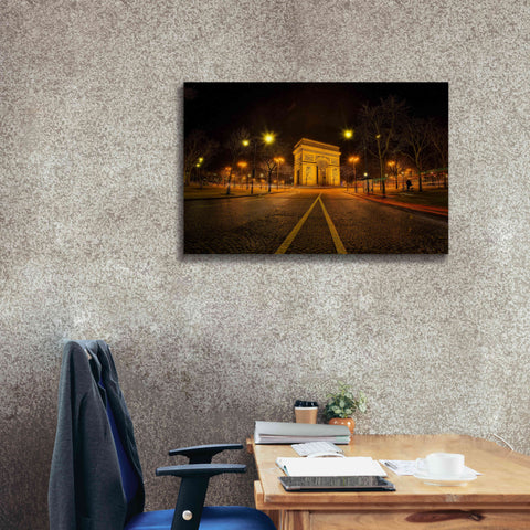Image of 'Arc Night' by Sebastien Lory, Giclee Canvas Wall Art,40 x 26