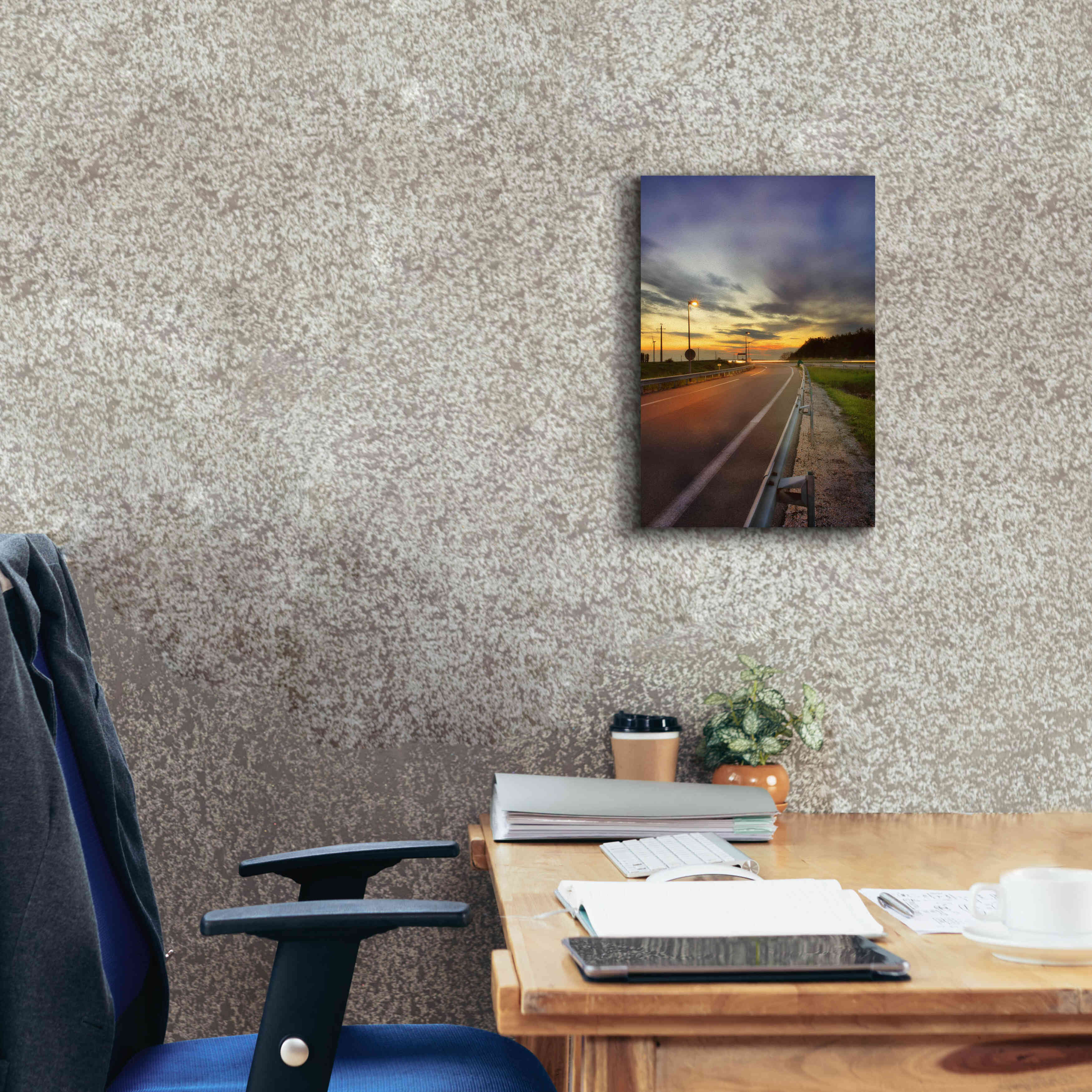 'Motorway' by Sebastien Lory, Giclee Canvas Wall Art,12 x 18
