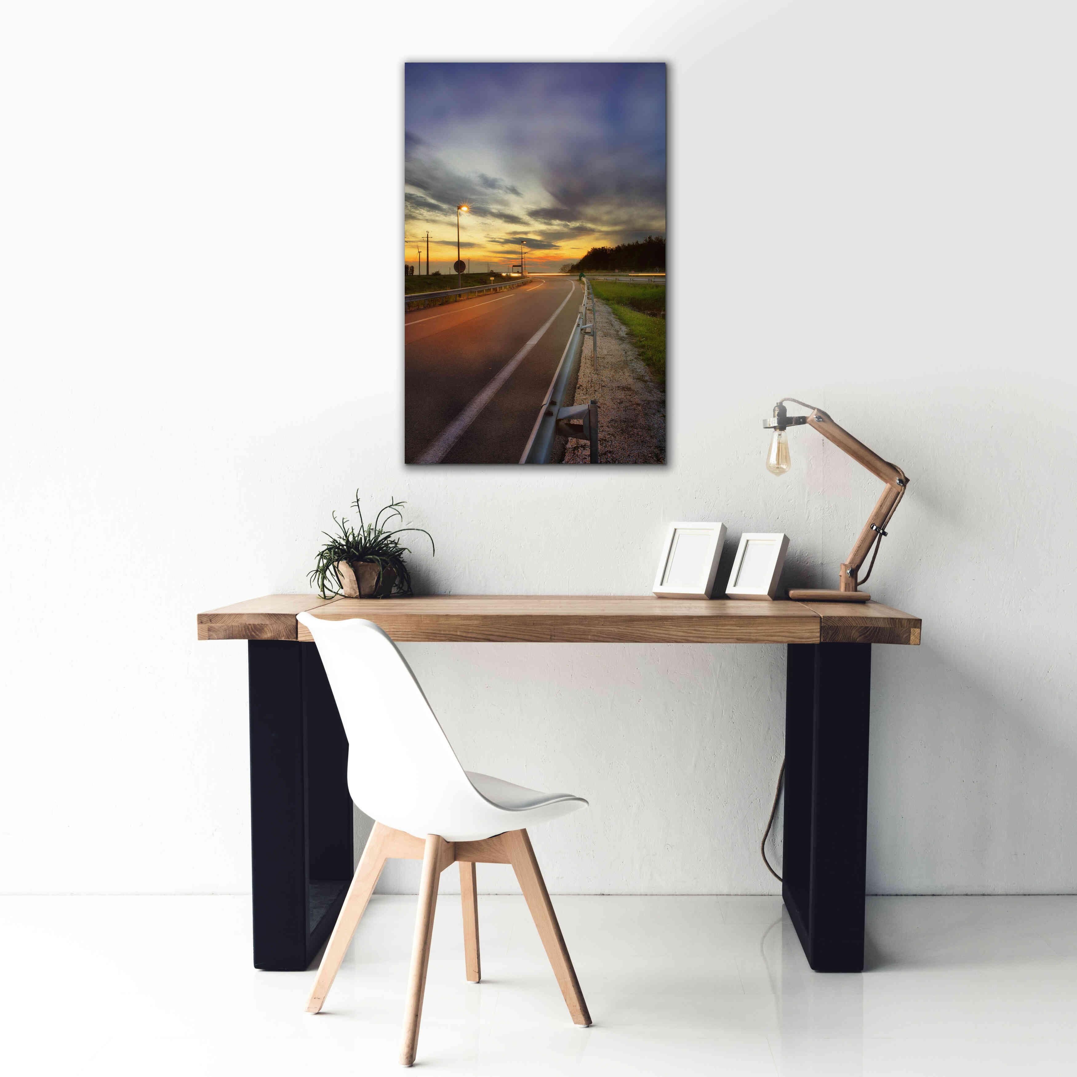 'Motorway' by Sebastien Lory, Giclee Canvas Wall Art,26 x 40
