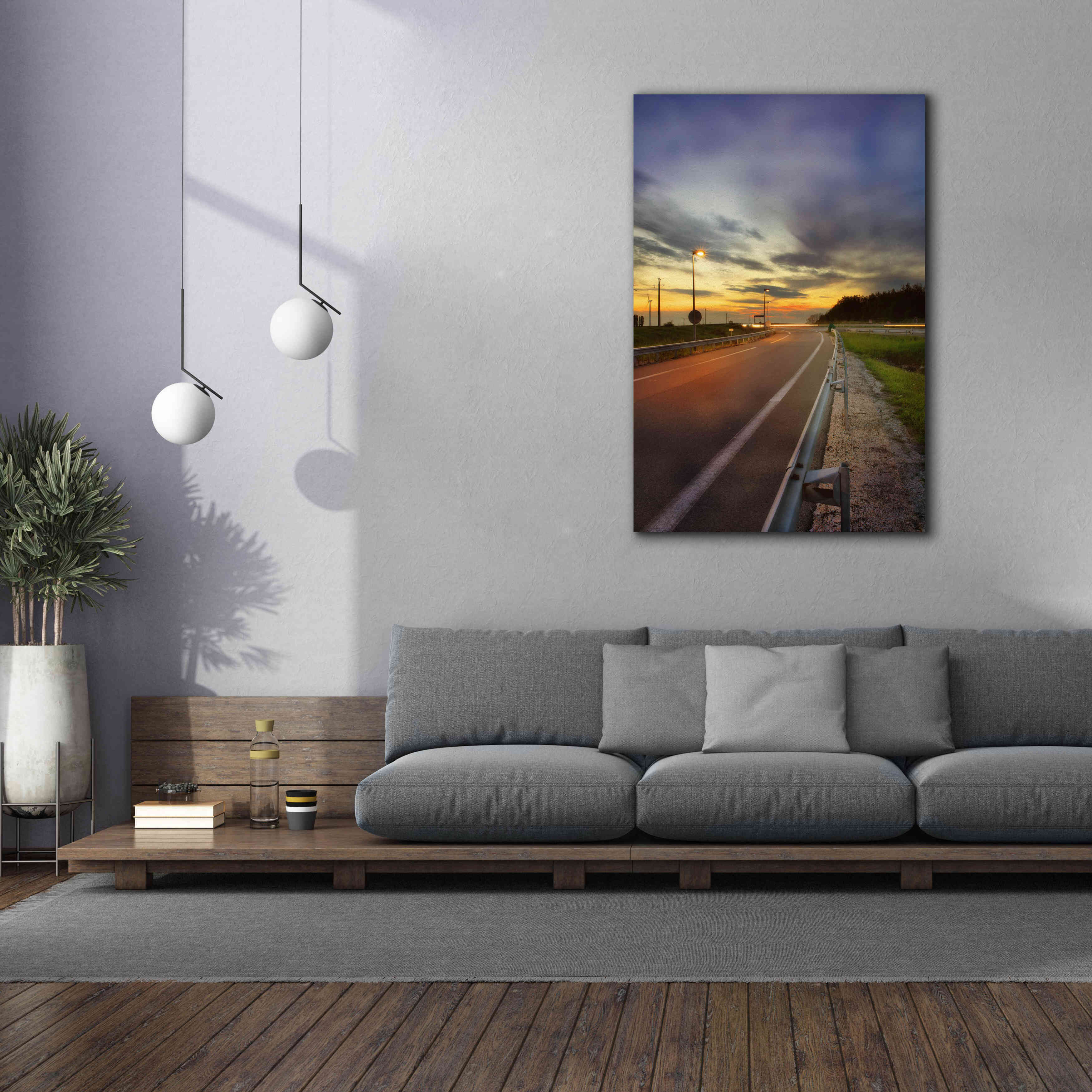 'Motorway' by Sebastien Lory, Giclee Canvas Wall Art,40 x 60