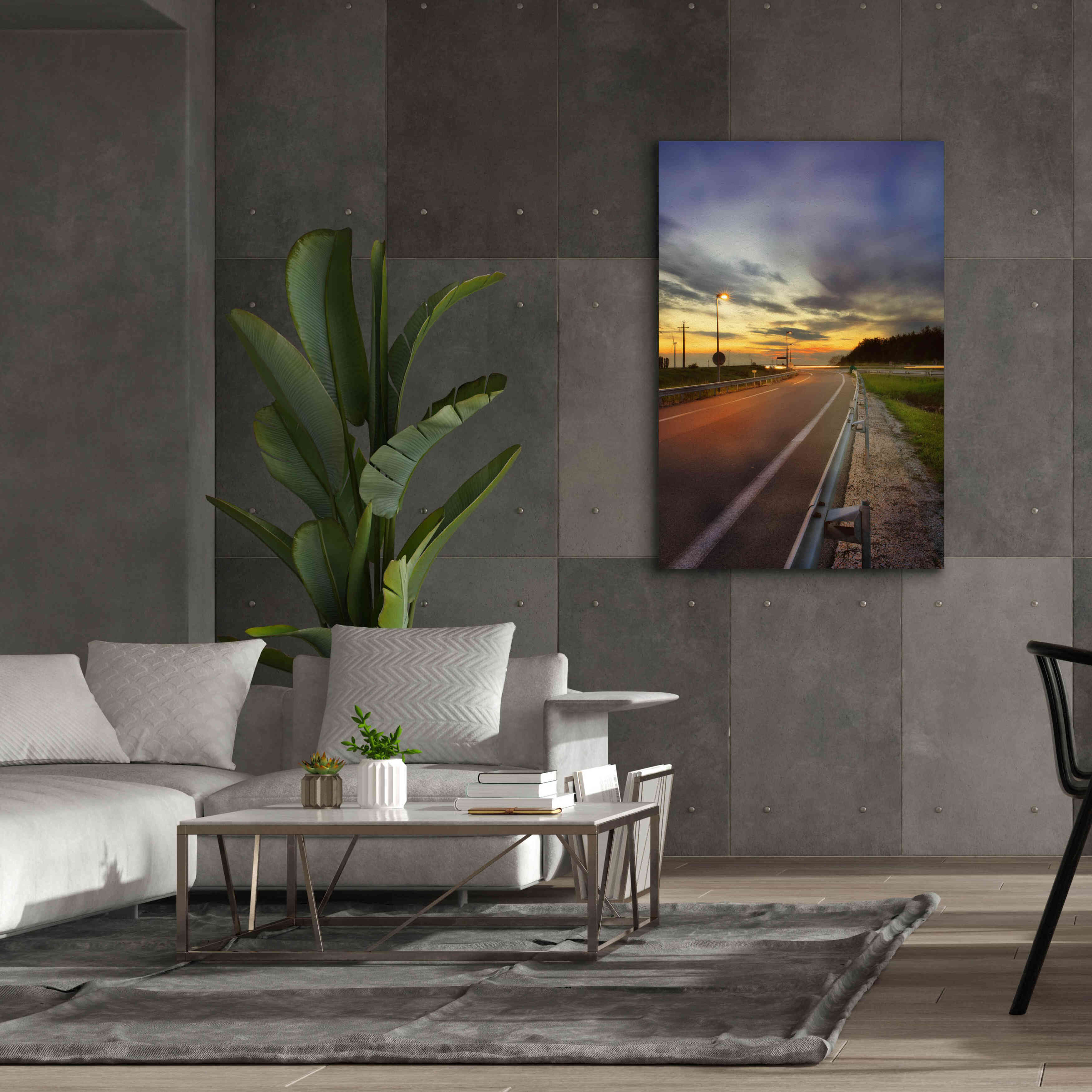 'Motorway' by Sebastien Lory, Giclee Canvas Wall Art,40 x 60