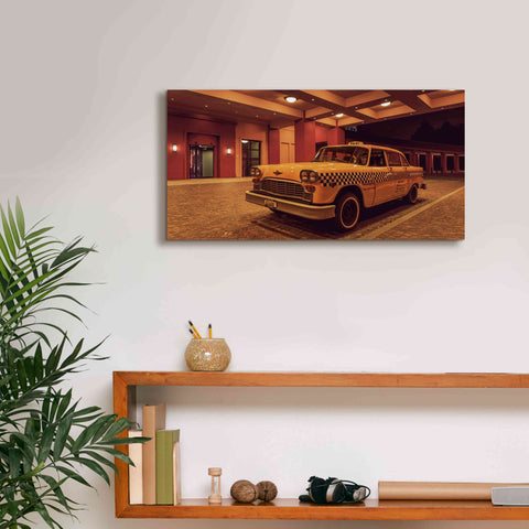 Image of 'Disney 2 Taxi' by Sebastien Lory, Giclee Canvas Wall Art,24 x 12