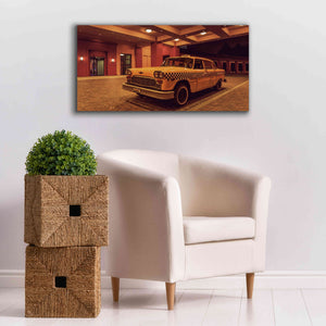 'Disney 2 Taxi' by Sebastien Lory, Giclee Canvas Wall Art,40 x 20