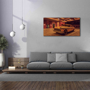 'Disney 2 Taxi' by Sebastien Lory, Giclee Canvas Wall Art,60 x 30