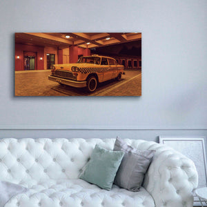 'Disney 2 Taxi' by Sebastien Lory, Giclee Canvas Wall Art,60 x 30