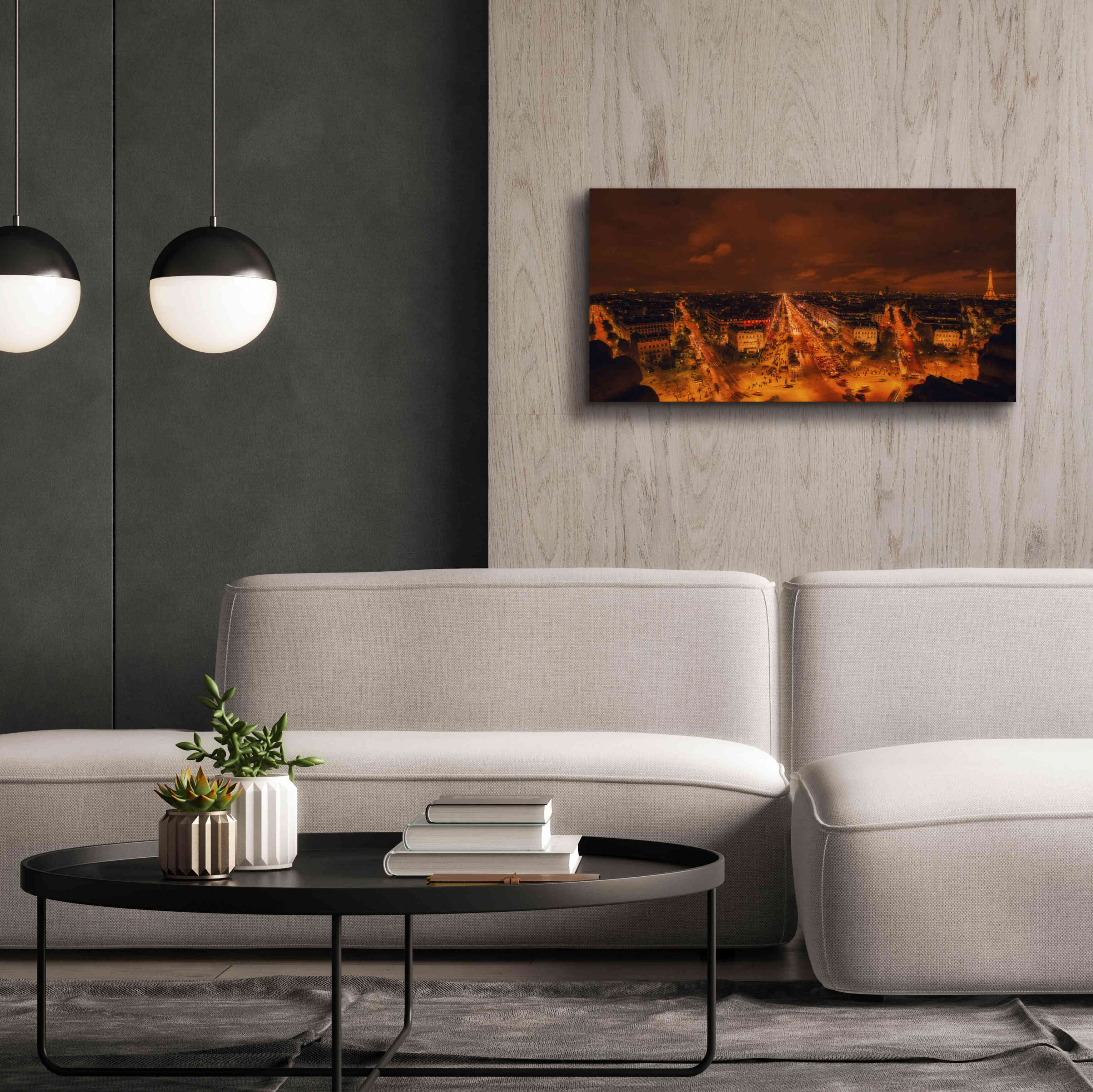 'From Arc De Triomphe' by Sebastien Lory, Giclee Canvas Wall Art,40 x 20