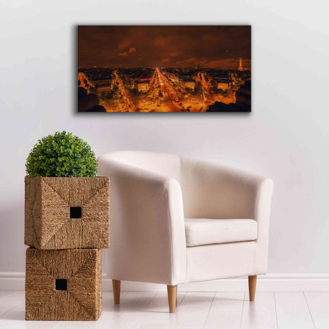 Image of 'From Arc De Triomphe' by Sebastien Lory, Giclee Canvas Wall Art,40 x 20