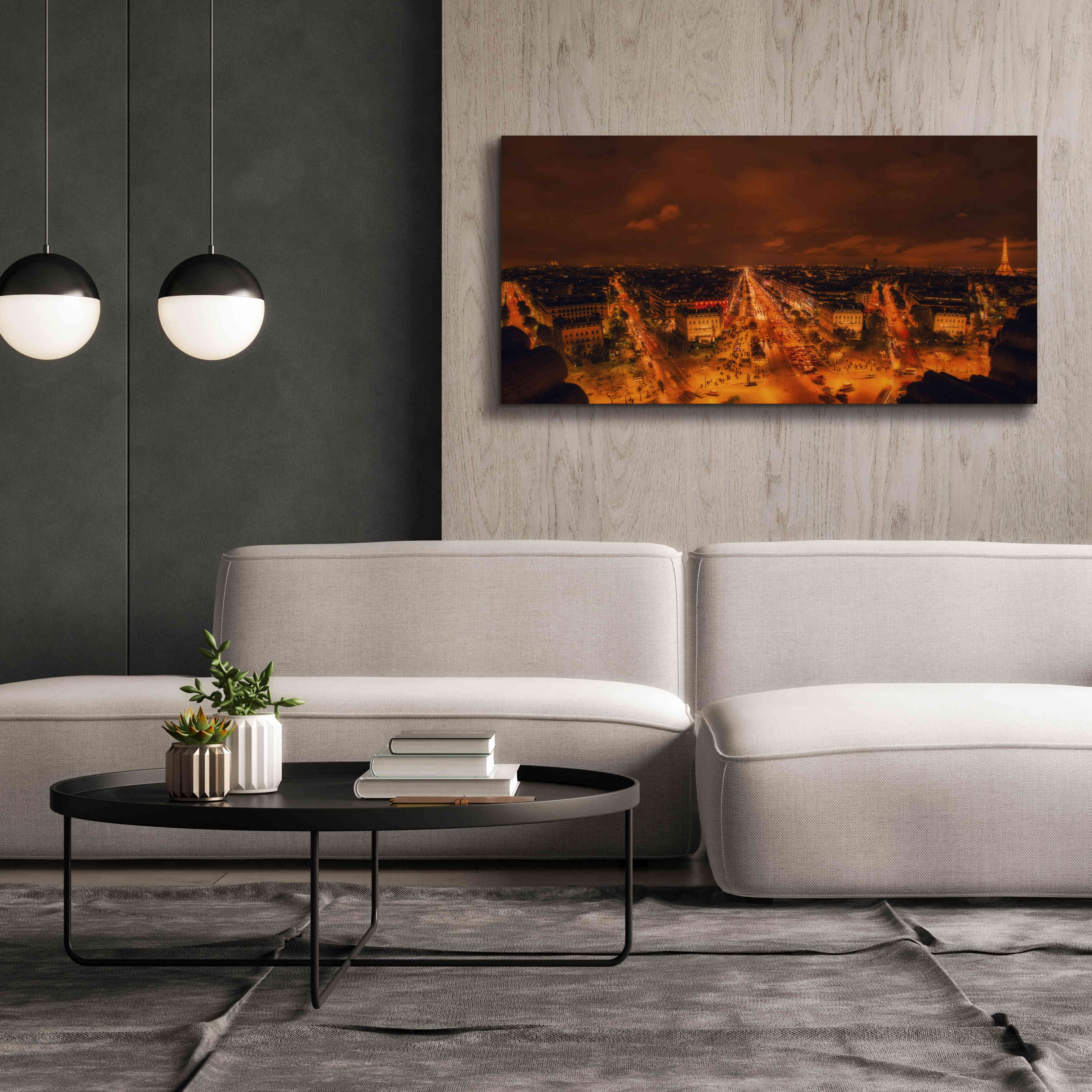 'From Arc De Triomphe' by Sebastien Lory, Giclee Canvas Wall Art,60 x 30