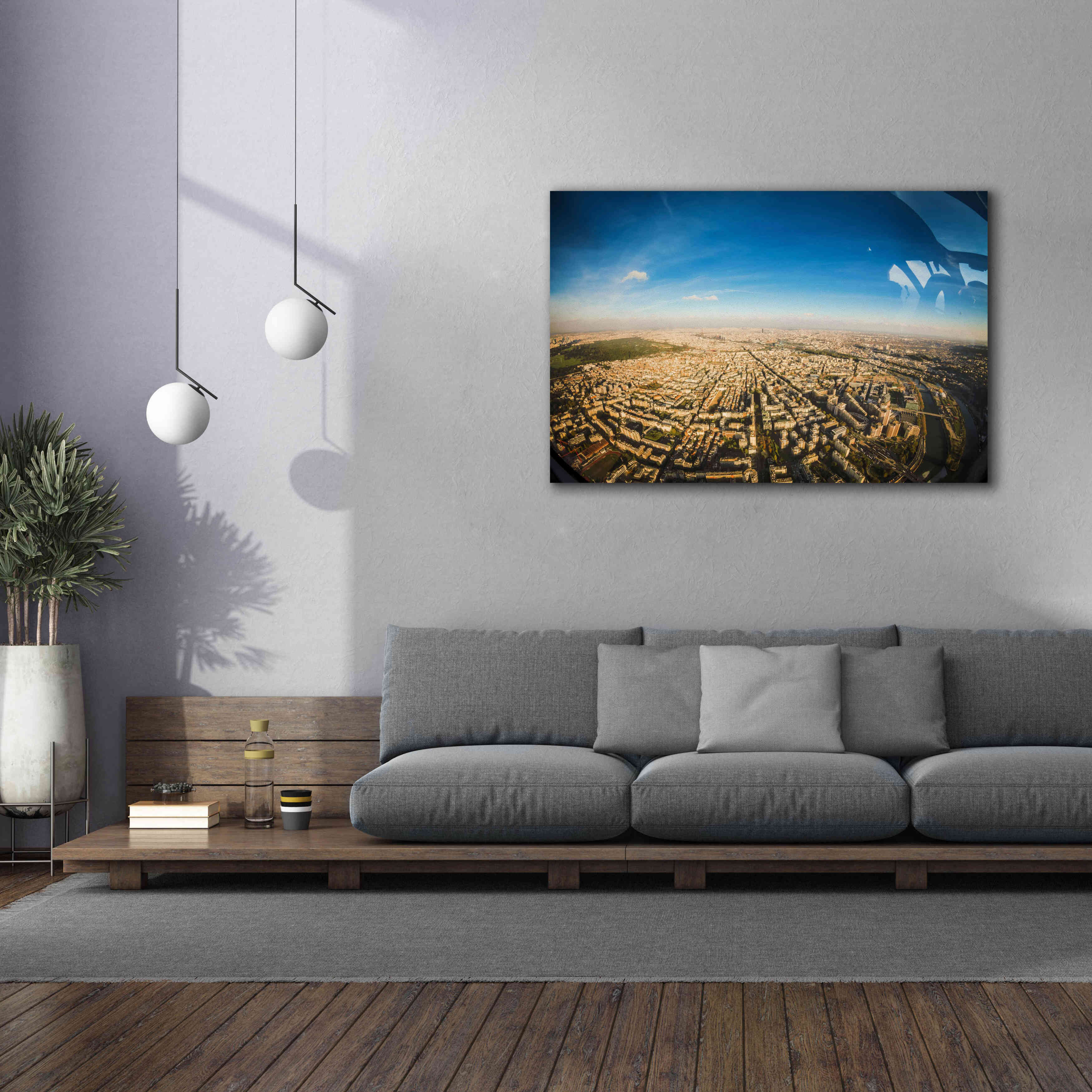 'Urban Sky' by Sebastien Lory, Giclee Canvas Wall Art,60 x 40