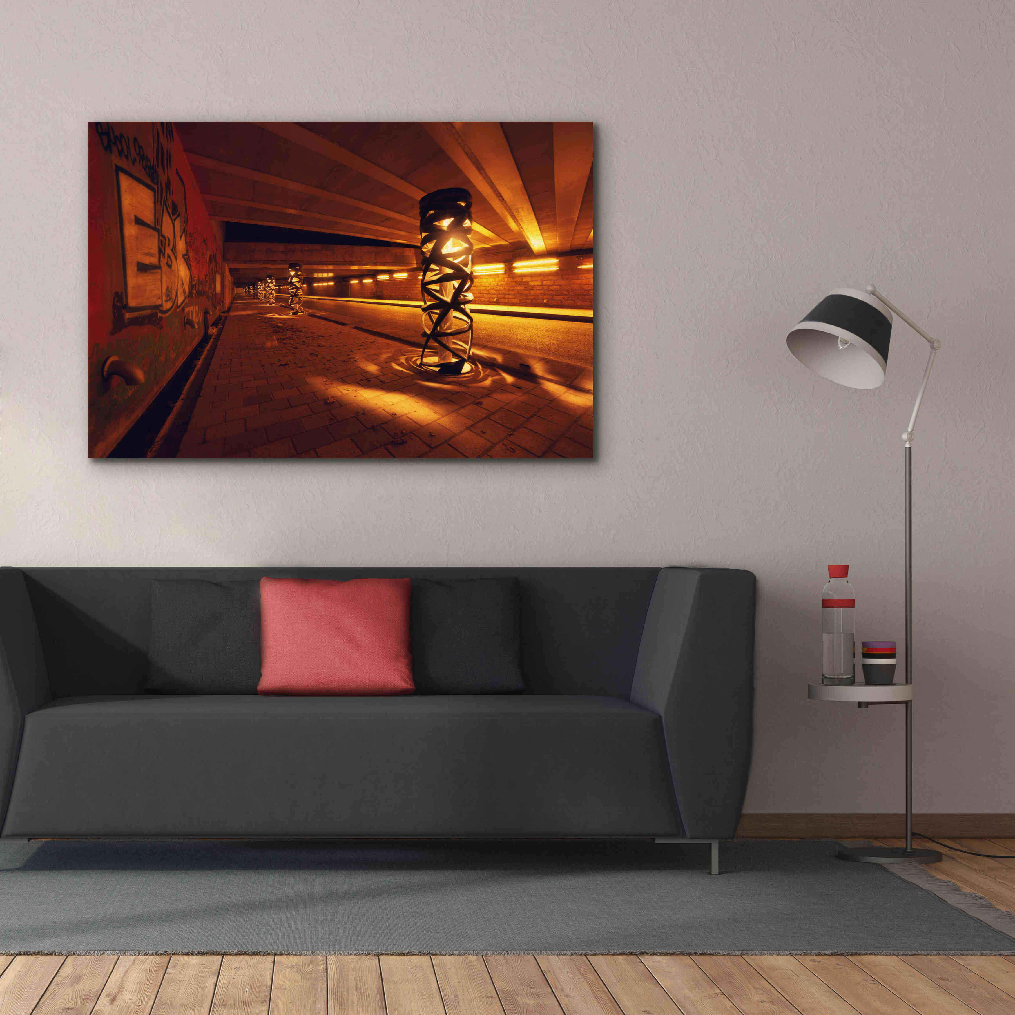 'Light Bridge' by Sebastien Lory, Giclee Canvas Wall Art,60 x 40