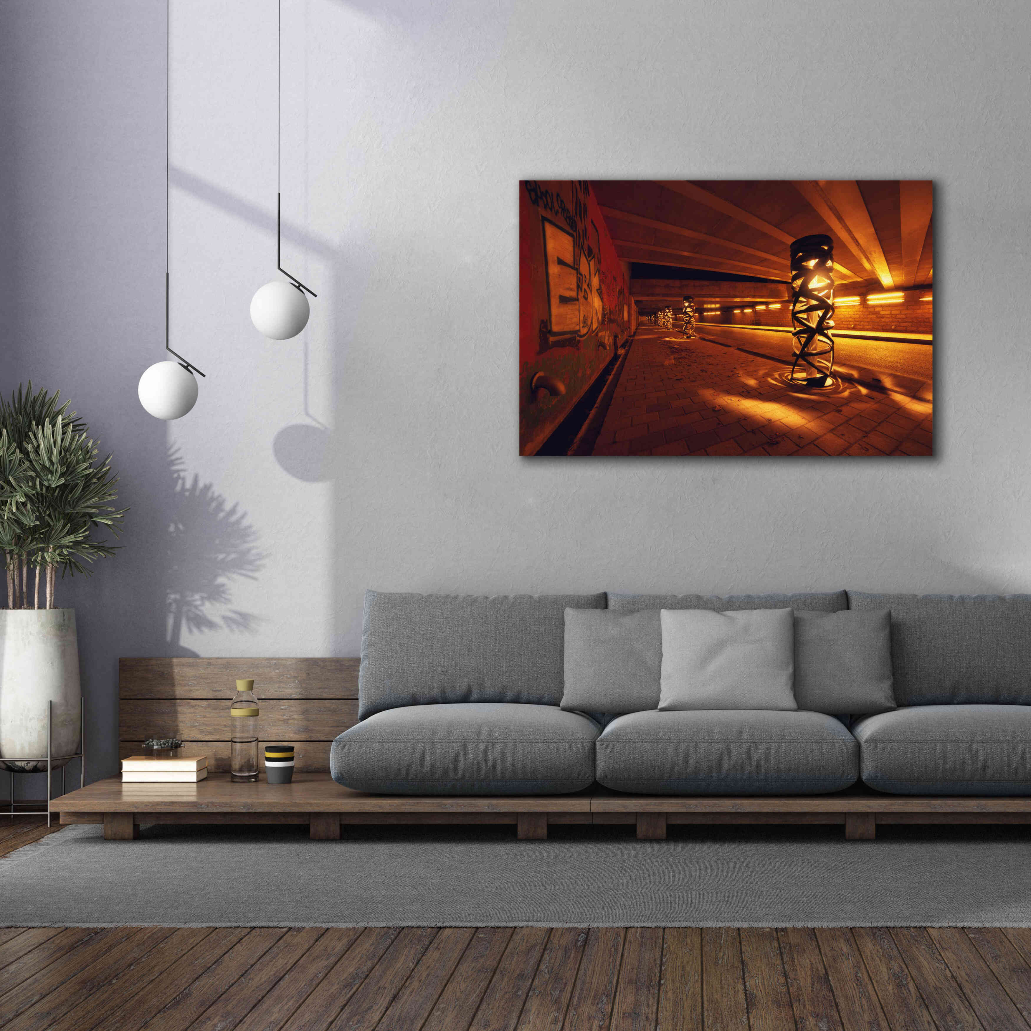 'Light Bridge' by Sebastien Lory, Giclee Canvas Wall Art,60 x 40