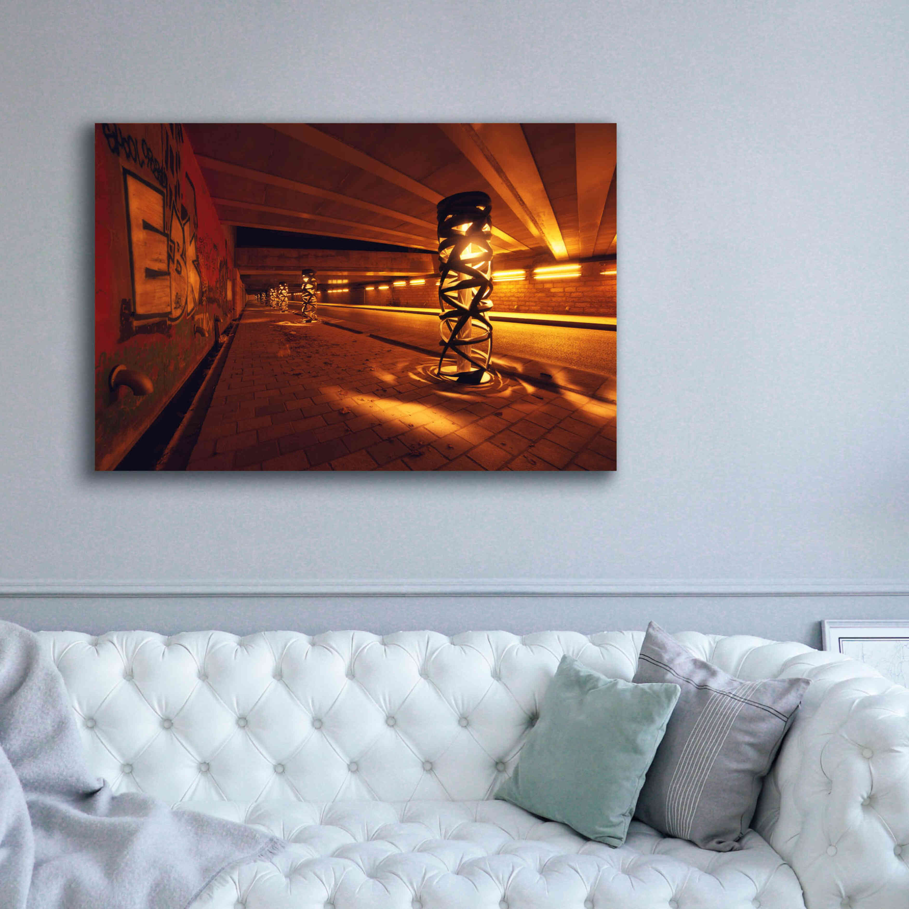 'Light Bridge' by Sebastien Lory, Giclee Canvas Wall Art,60 x 40