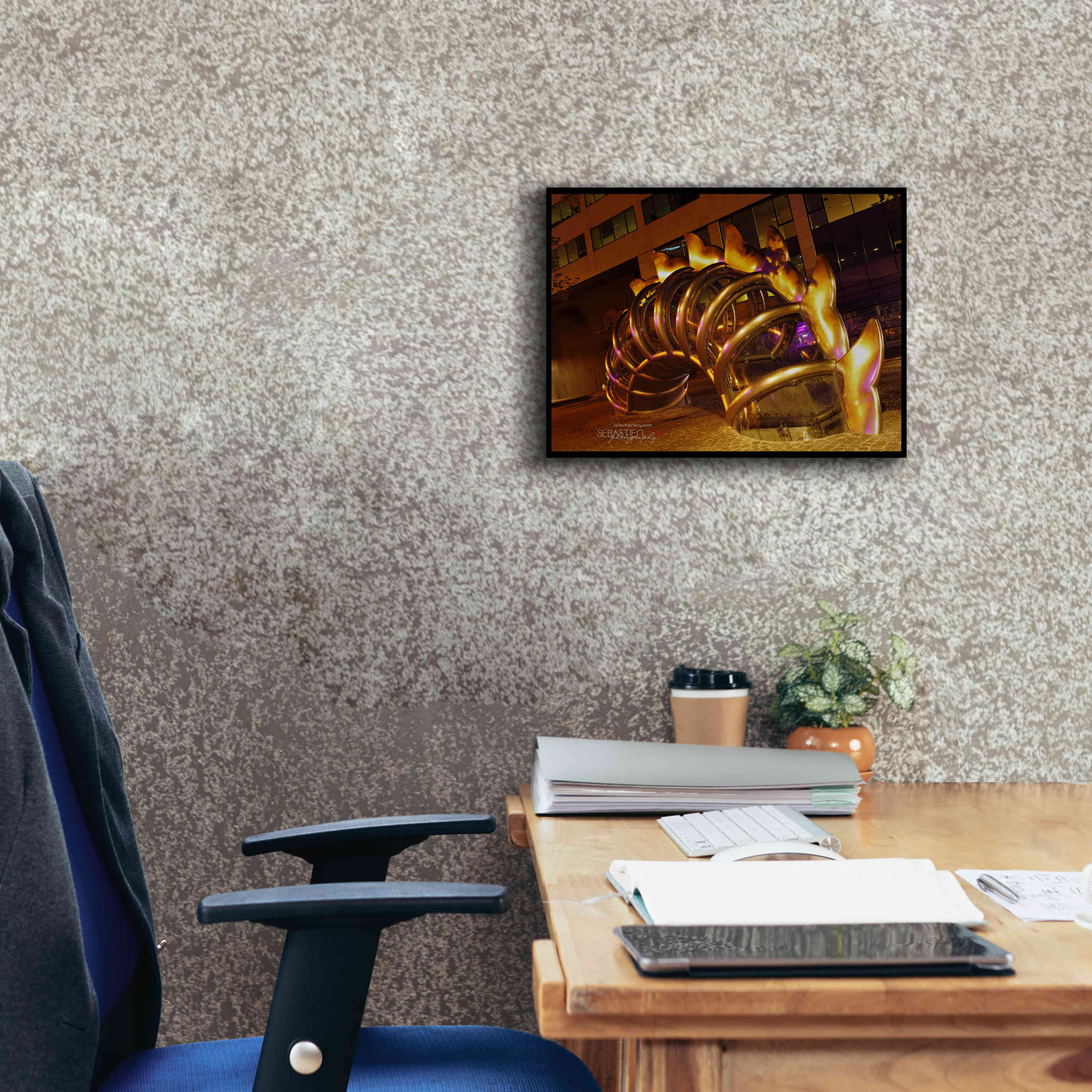 'Nuit Blanche' by Sebastien Lory, Giclee Canvas Wall Art,16 x 12