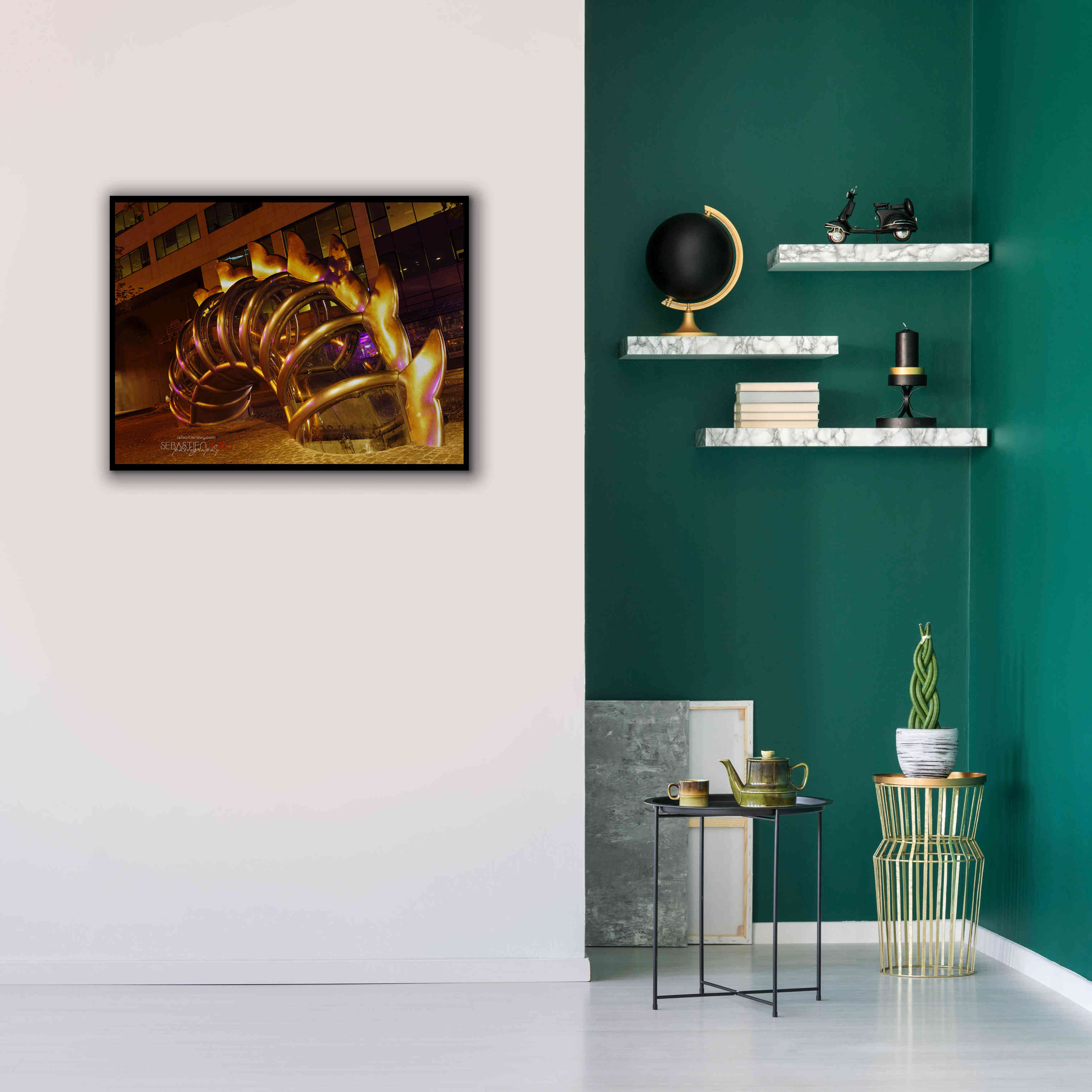 'Nuit Blanche' by Sebastien Lory, Giclee Canvas Wall Art,34 x 26