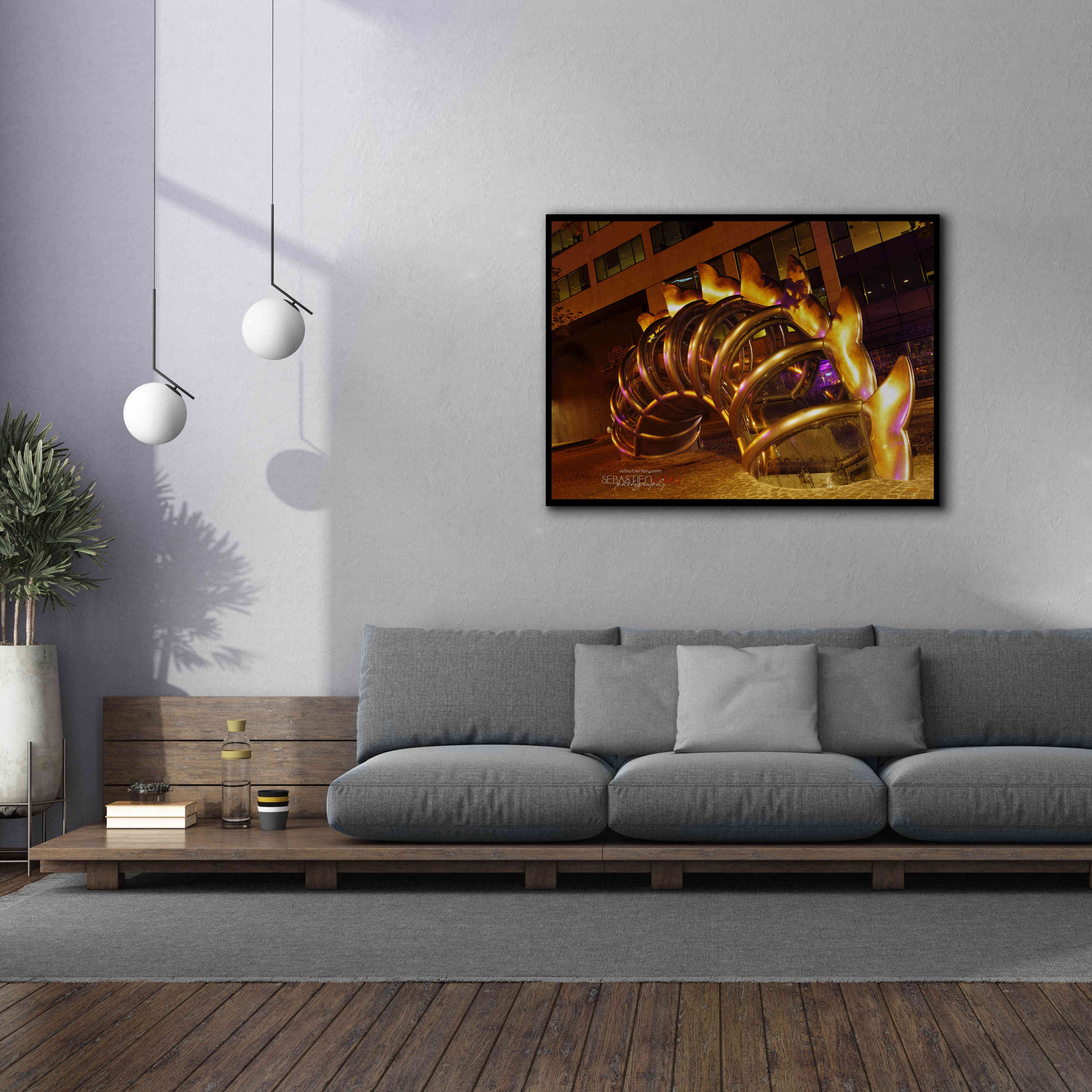 'Nuit Blanche' by Sebastien Lory, Giclee Canvas Wall Art,54 x 40