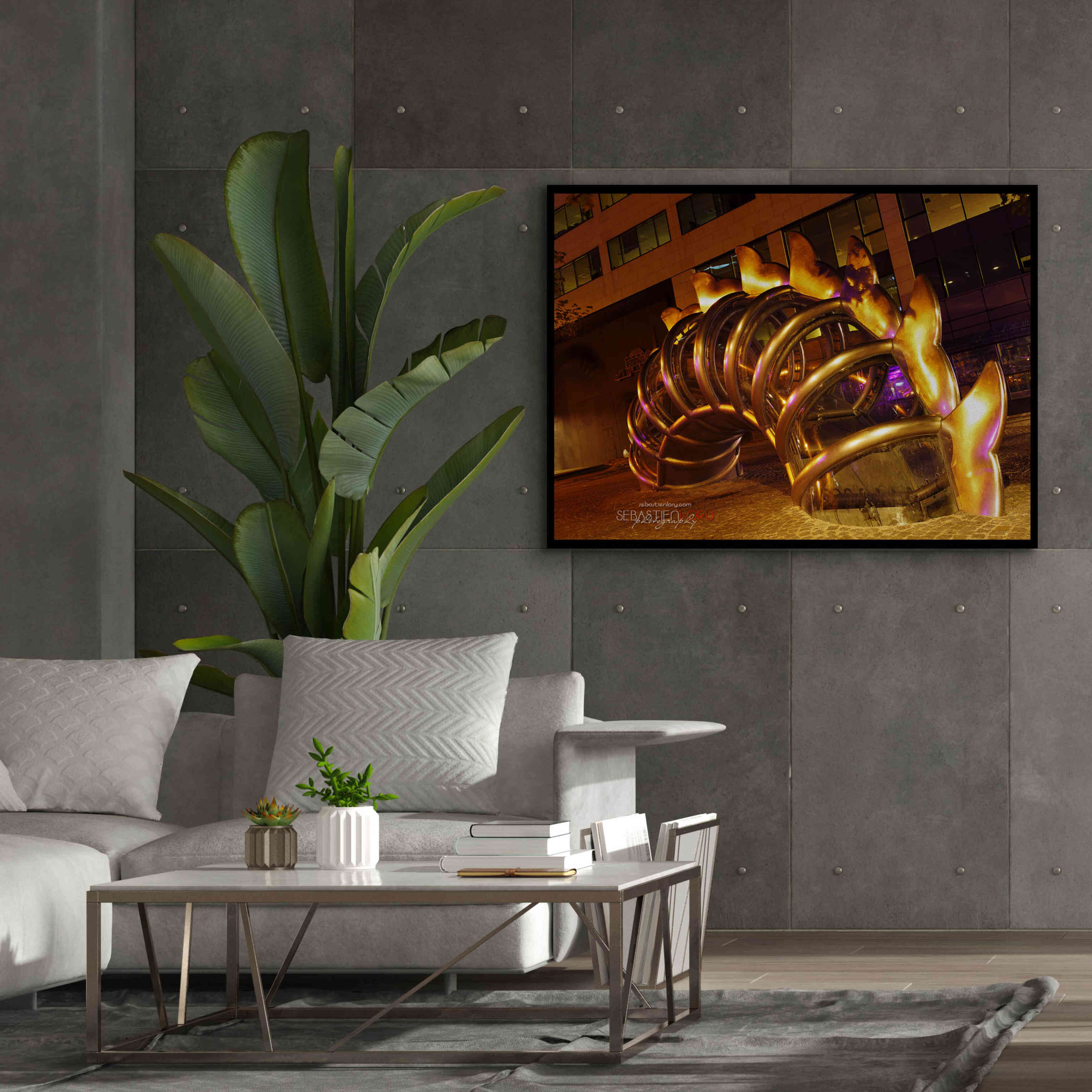 'Nuit Blanche' by Sebastien Lory, Giclee Canvas Wall Art,54 x 40