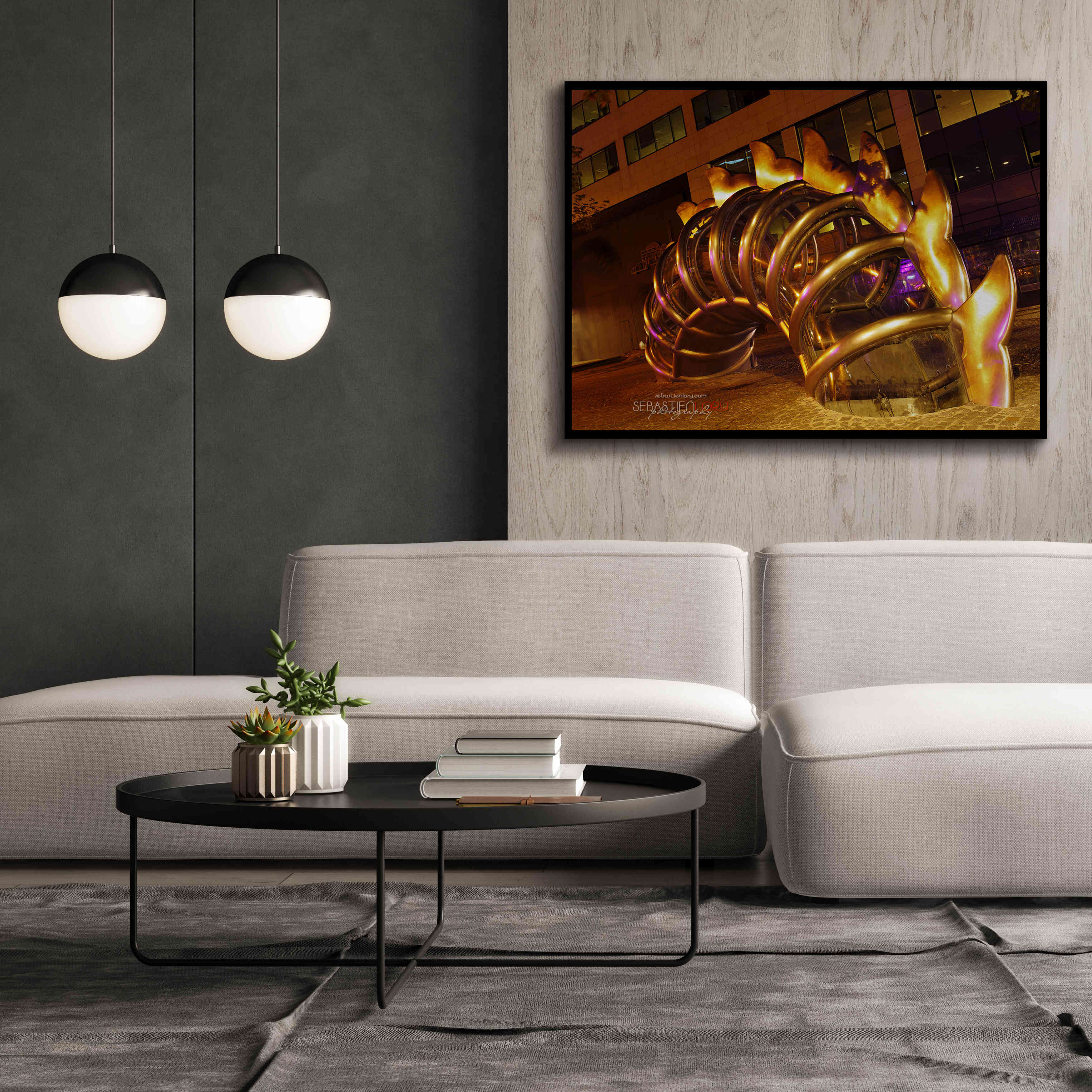 'Nuit Blanche' by Sebastien Lory, Giclee Canvas Wall Art,54 x 40