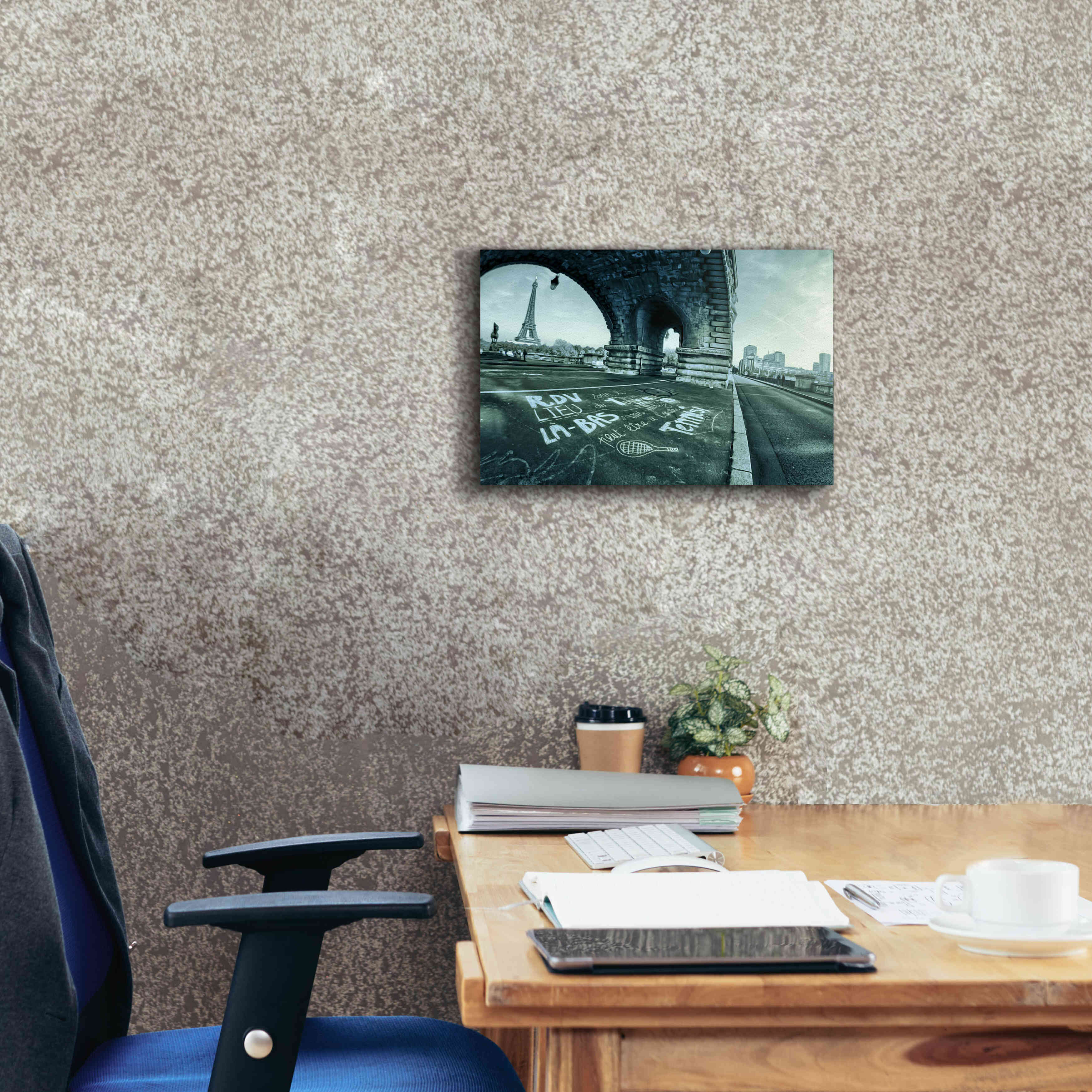 'Paris Tennis' by Sebastien Lory, Giclee Canvas Wall Art,18 x 12