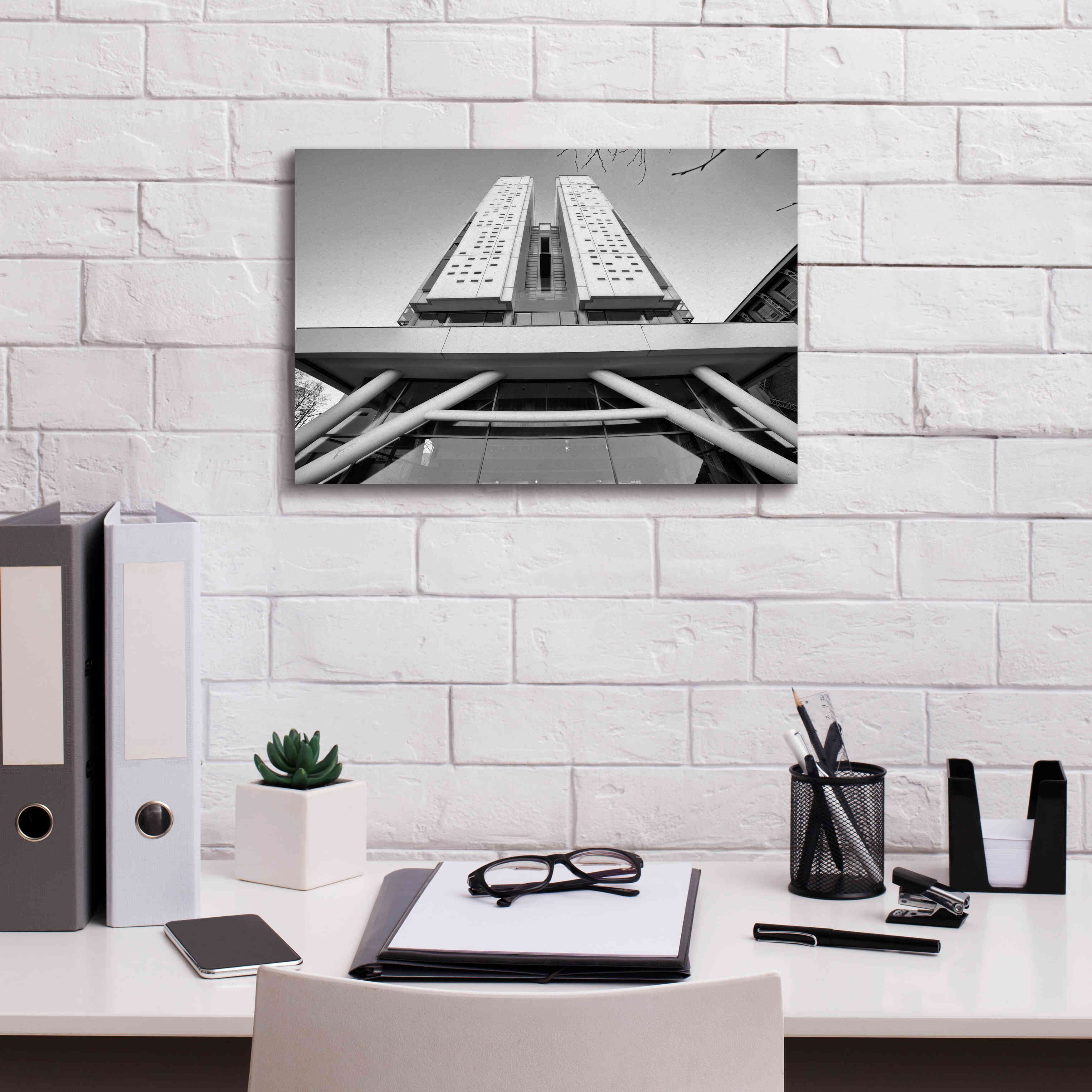 'Université Architecture 4' by Sebastien Lory, Giclee Canvas Wall Art,18 x 12