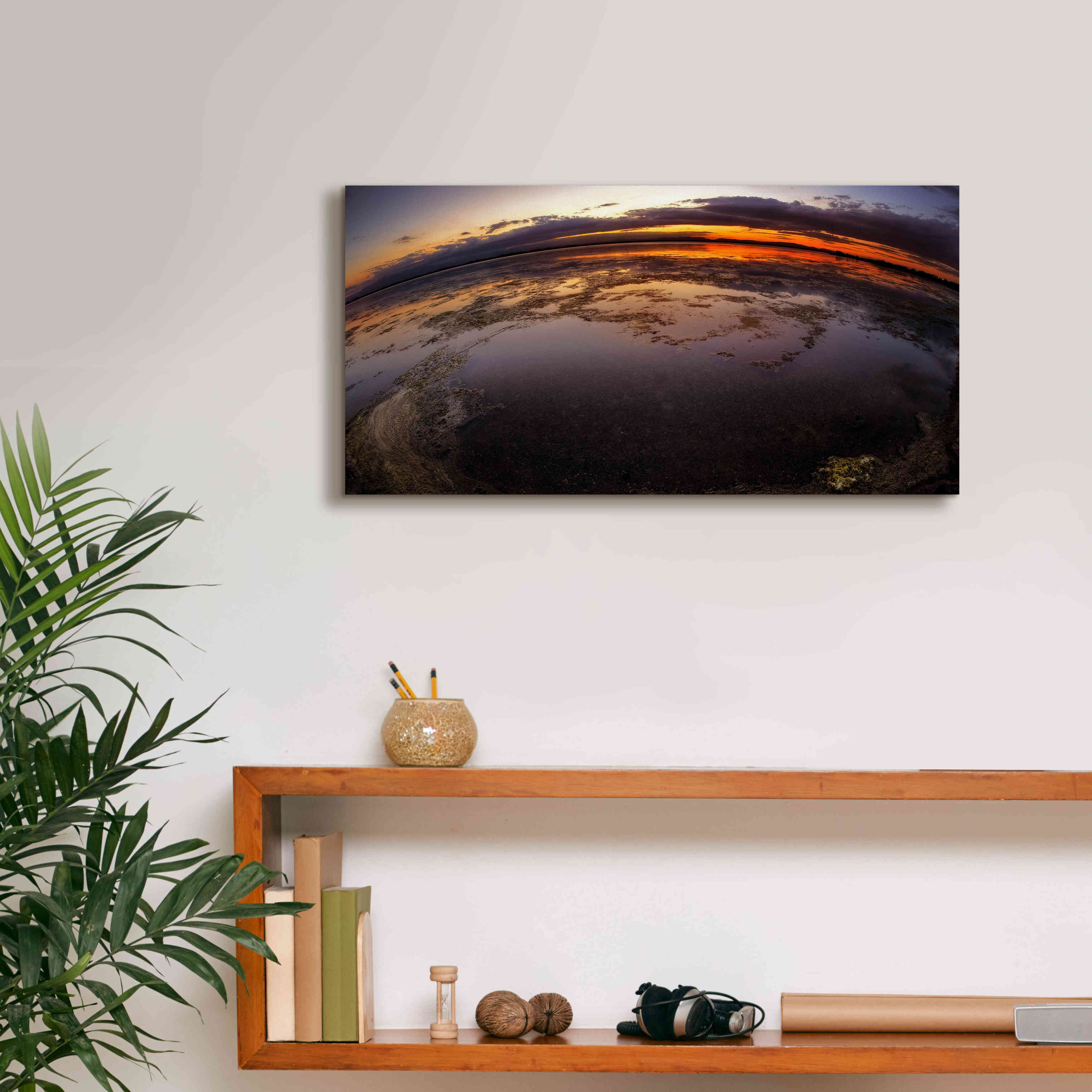 'Etang St Cyp Color' by Sebastien Lory, Giclee Canvas Wall Art,24 x 12