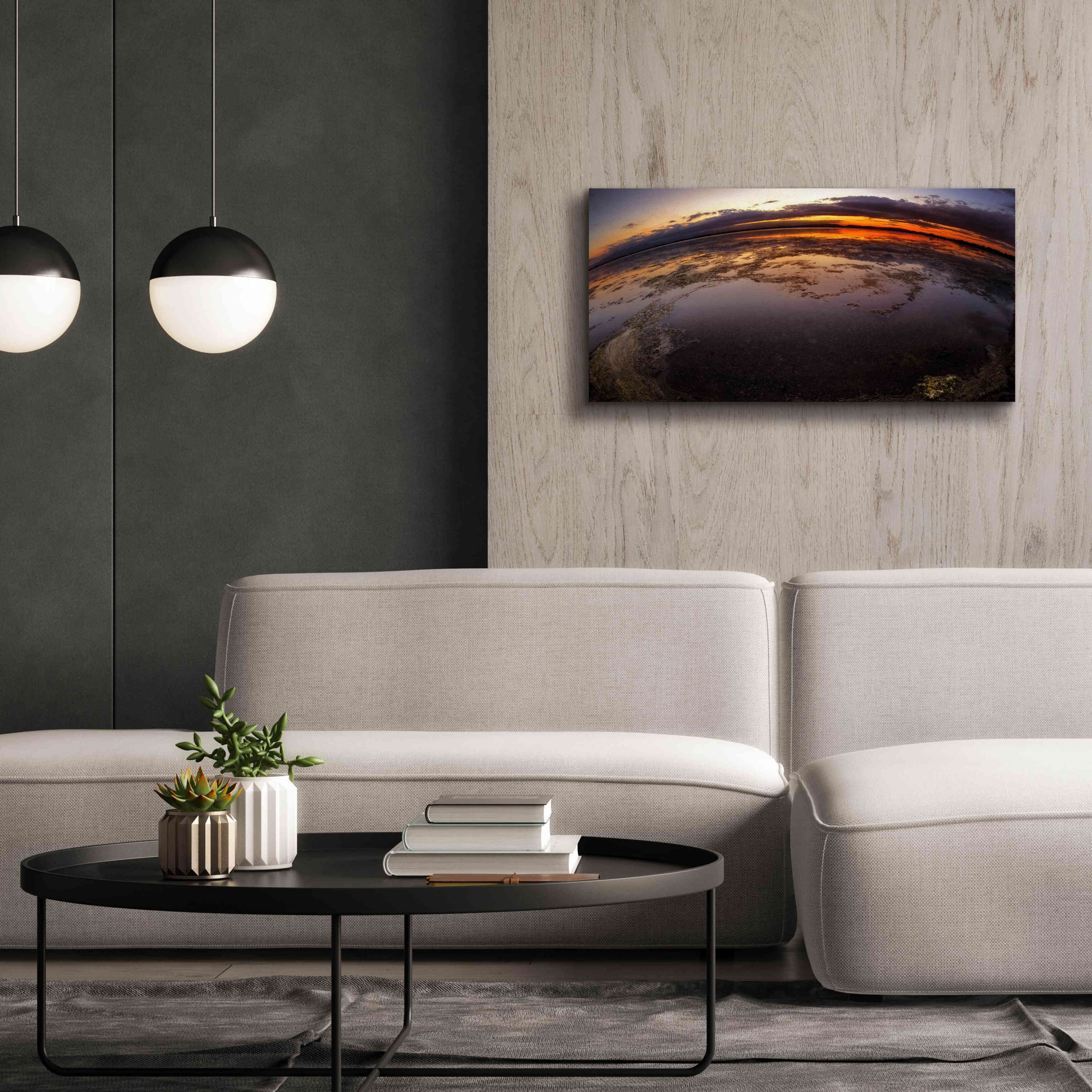 'Etang St Cyp Color' by Sebastien Lory, Giclee Canvas Wall Art,40 x 20