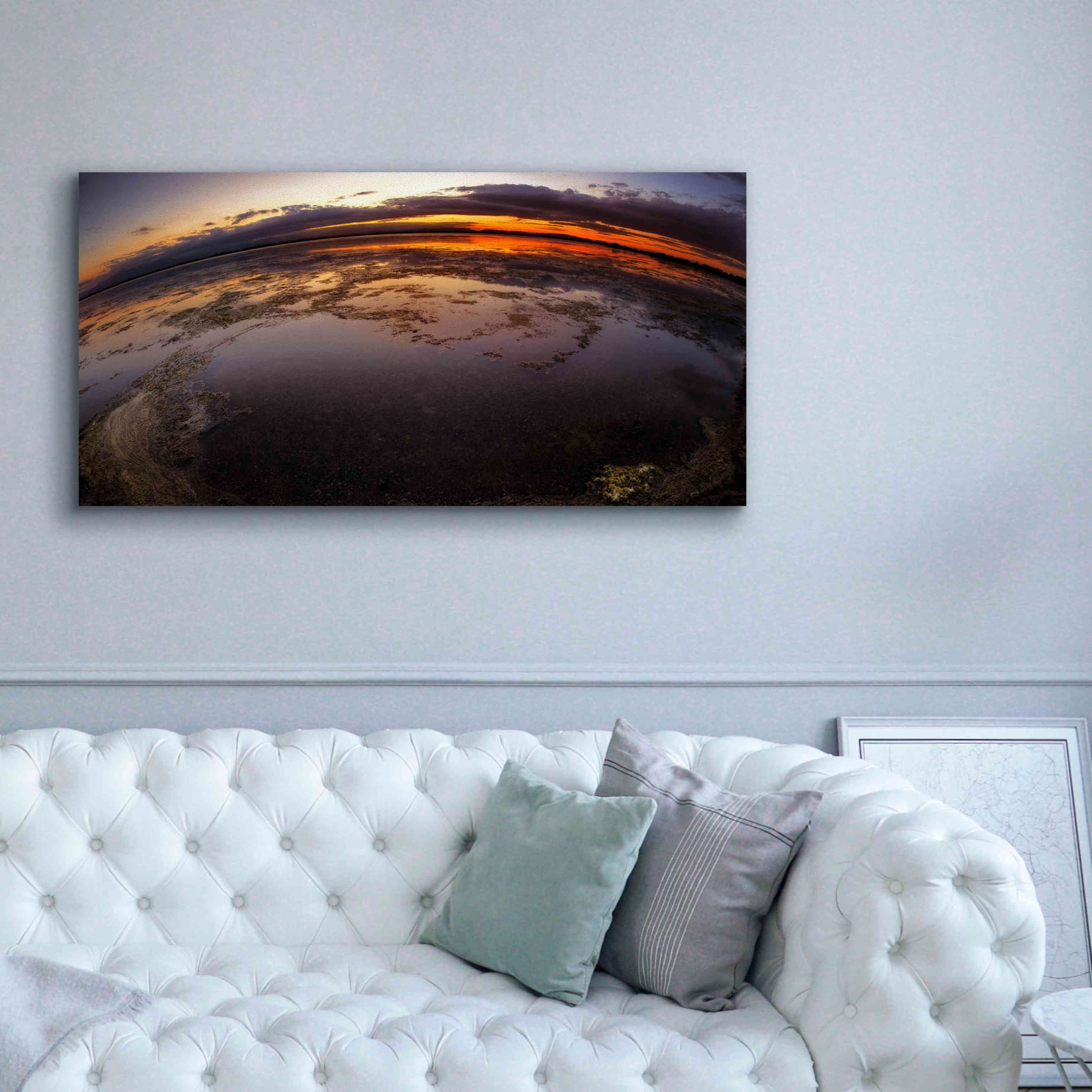 'Etang St Cyp Color' by Sebastien Lory, Giclee Canvas Wall Art,60 x 30