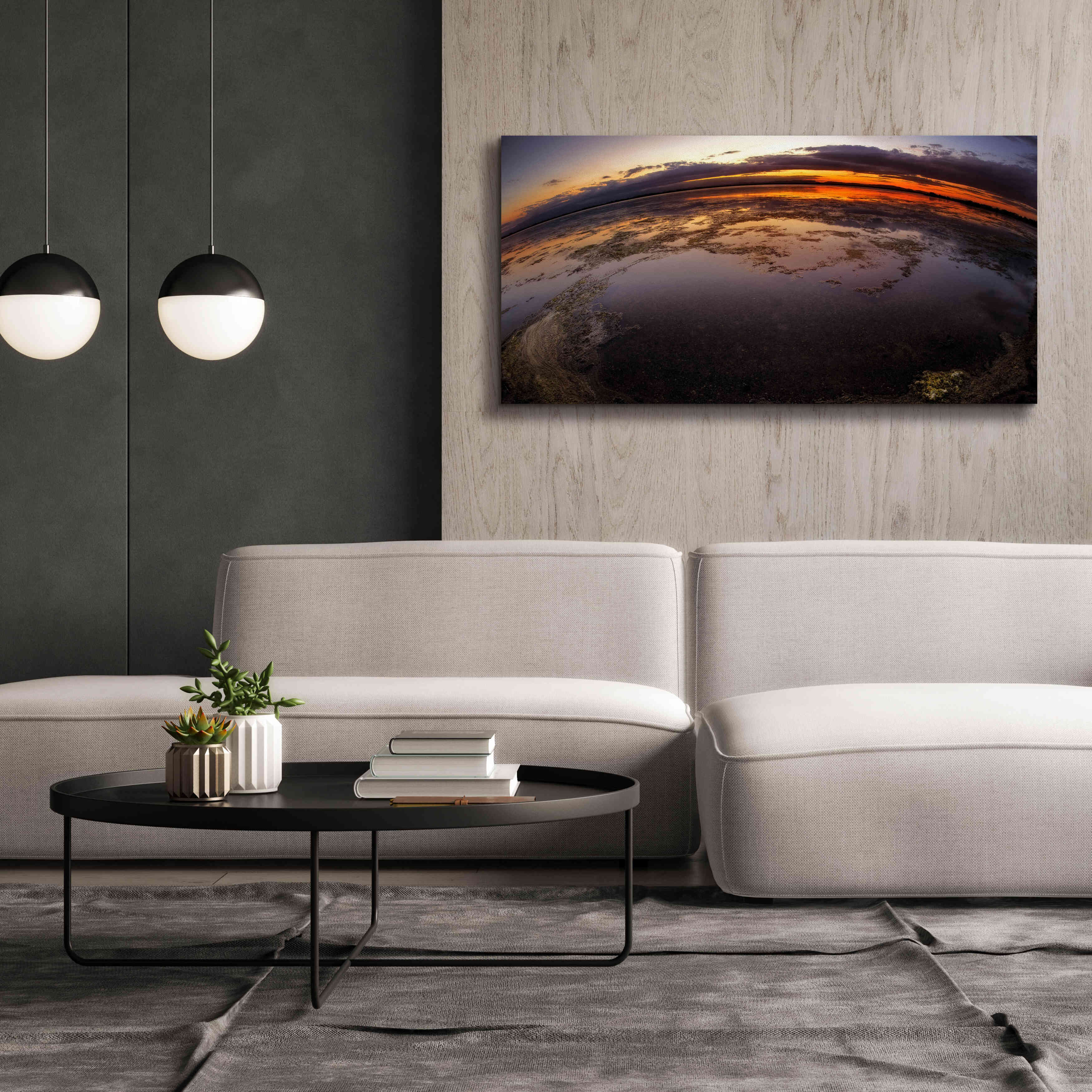 'Etang St Cyp Color' by Sebastien Lory, Giclee Canvas Wall Art,60 x 30