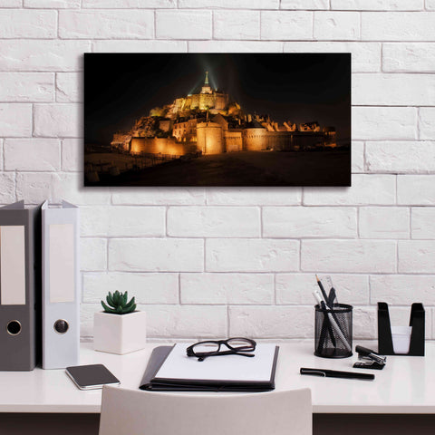 Image of 'Mont St Michel' by Sebastien Lory, Giclee Canvas Wall Art,24 x 12