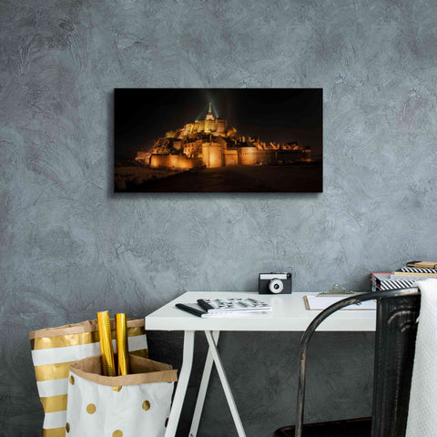 Image of 'Mont St Michel' by Sebastien Lory, Giclee Canvas Wall Art,24 x 12