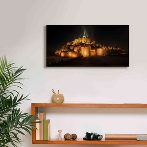'Mont St Michel' by Sebastien Lory, Giclee Canvas Wall Art,24 x 12