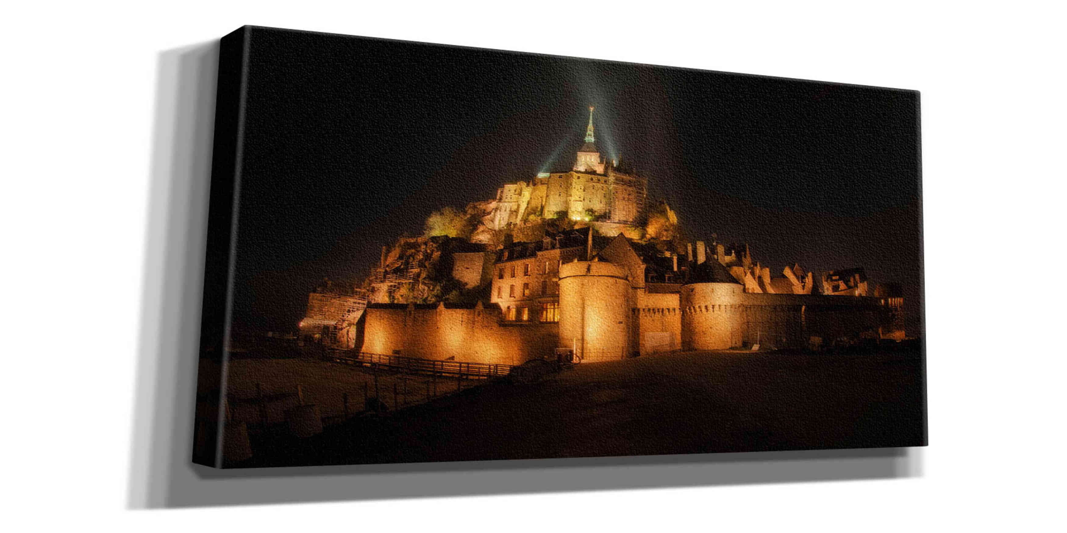 'Mont St Michel' by Sebastien Lory, Giclee Canvas Wall Art